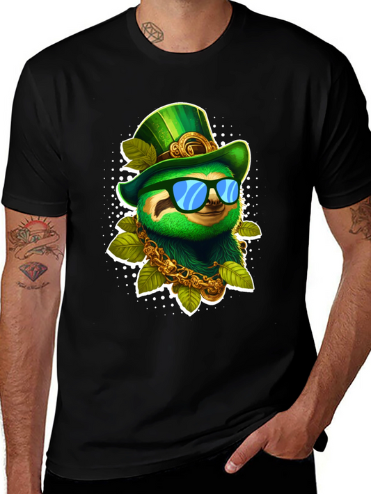Lucky Sloth St. Patricks Day Graphic Tee