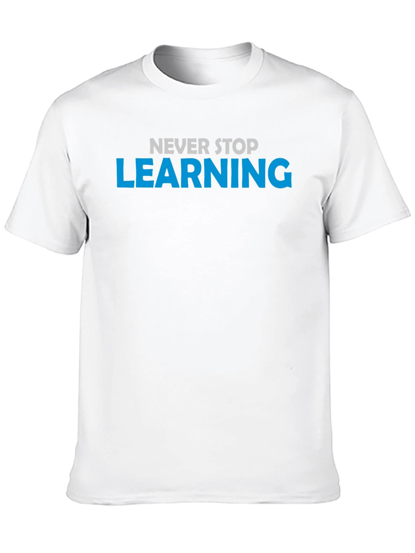 Never Stop Learning Black T-Shirt