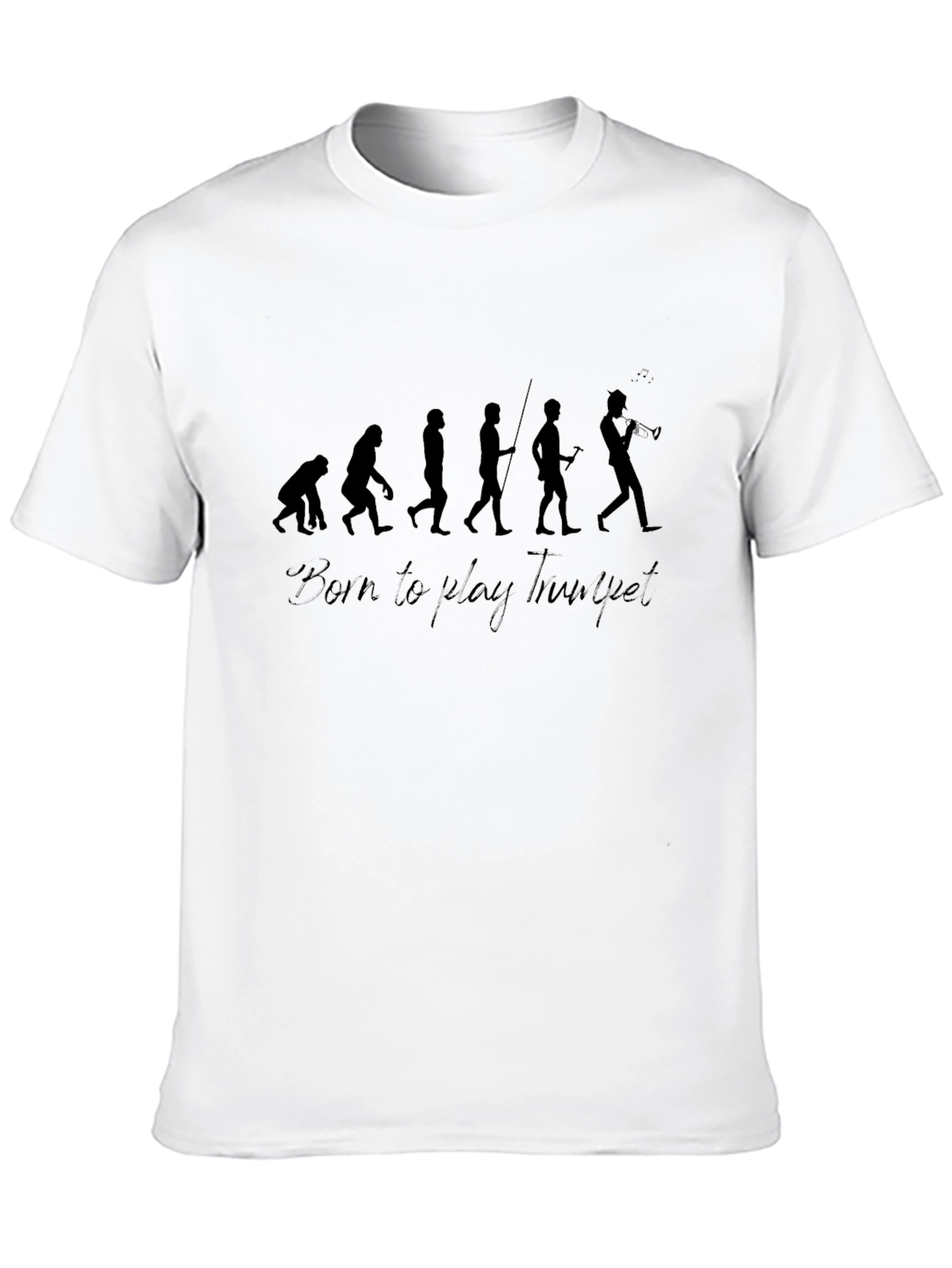 Evolution of Trumpet Player T-Shirt - Black