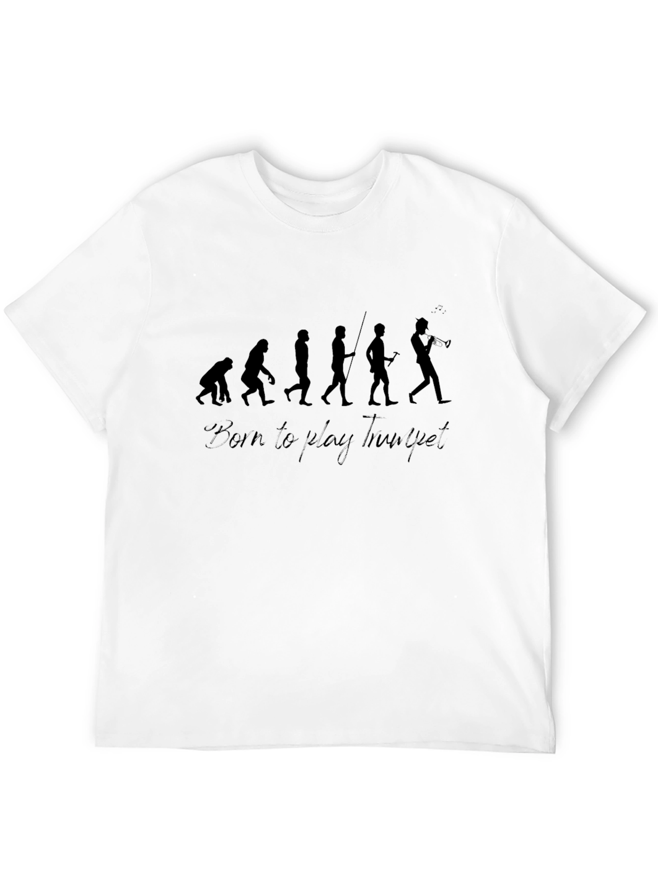 Evolution of Trumpet Player T-Shirt - Black