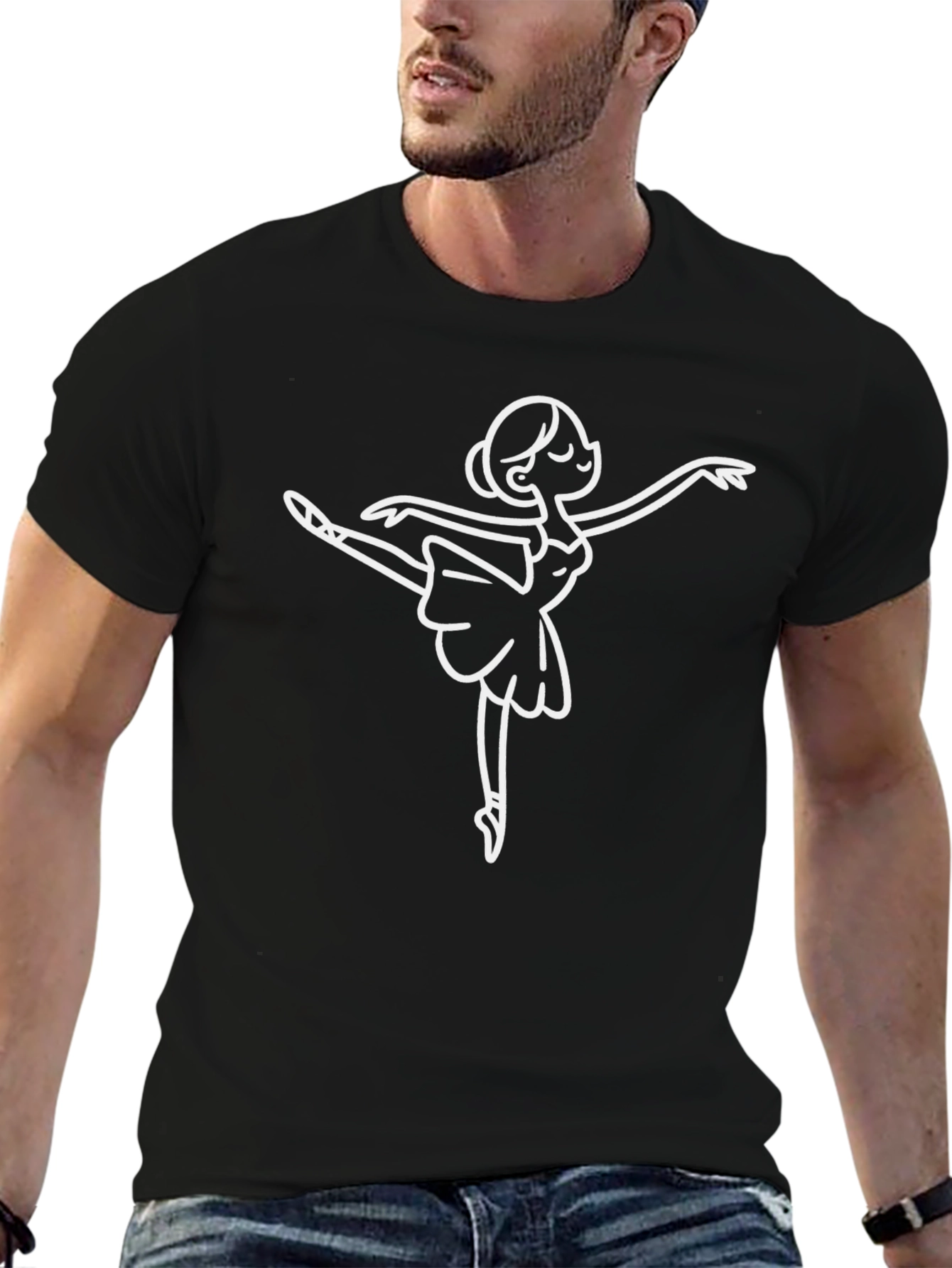 Ballerina Graphic Tee - Stylish Dance Shirt