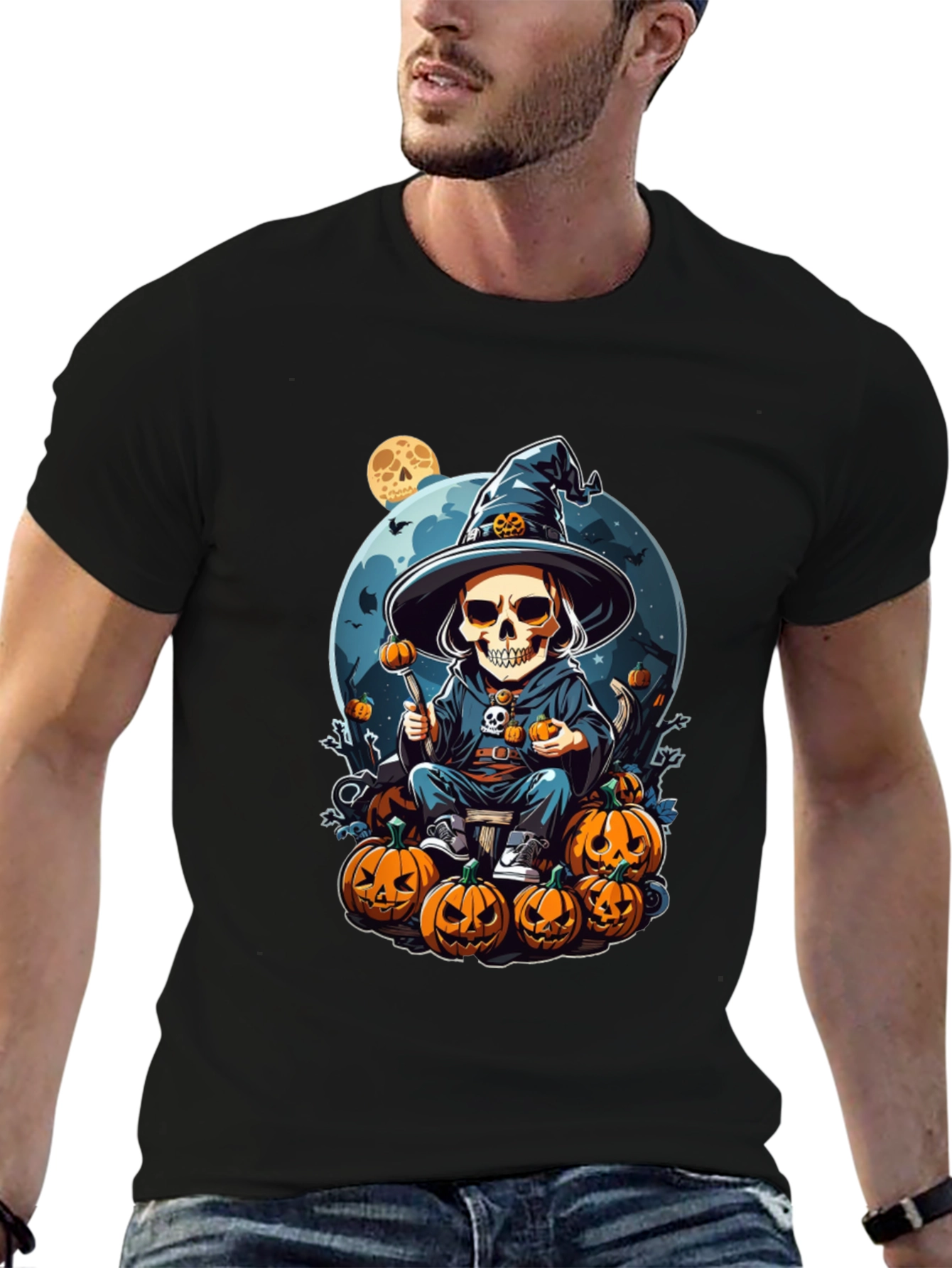 Halloween Skeleton Witch T-Shirt