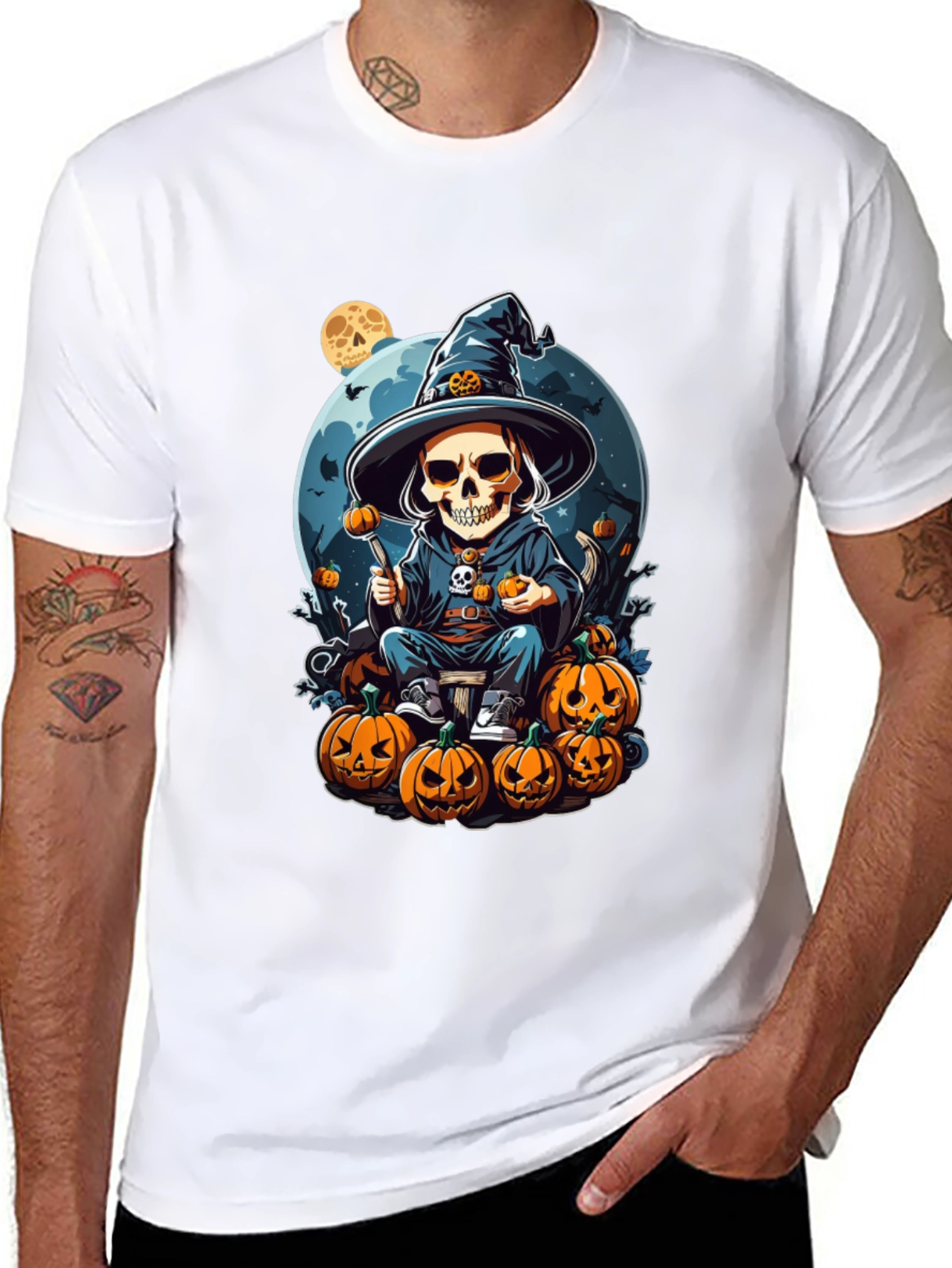 Halloween Skeleton Witch T-Shirt