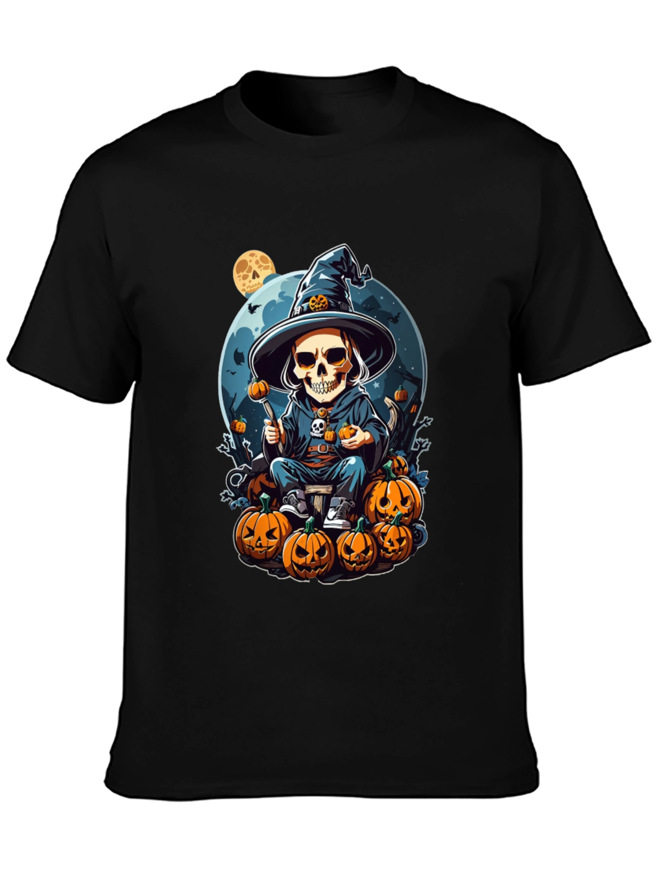 Halloween Skeleton Witch T-Shirt