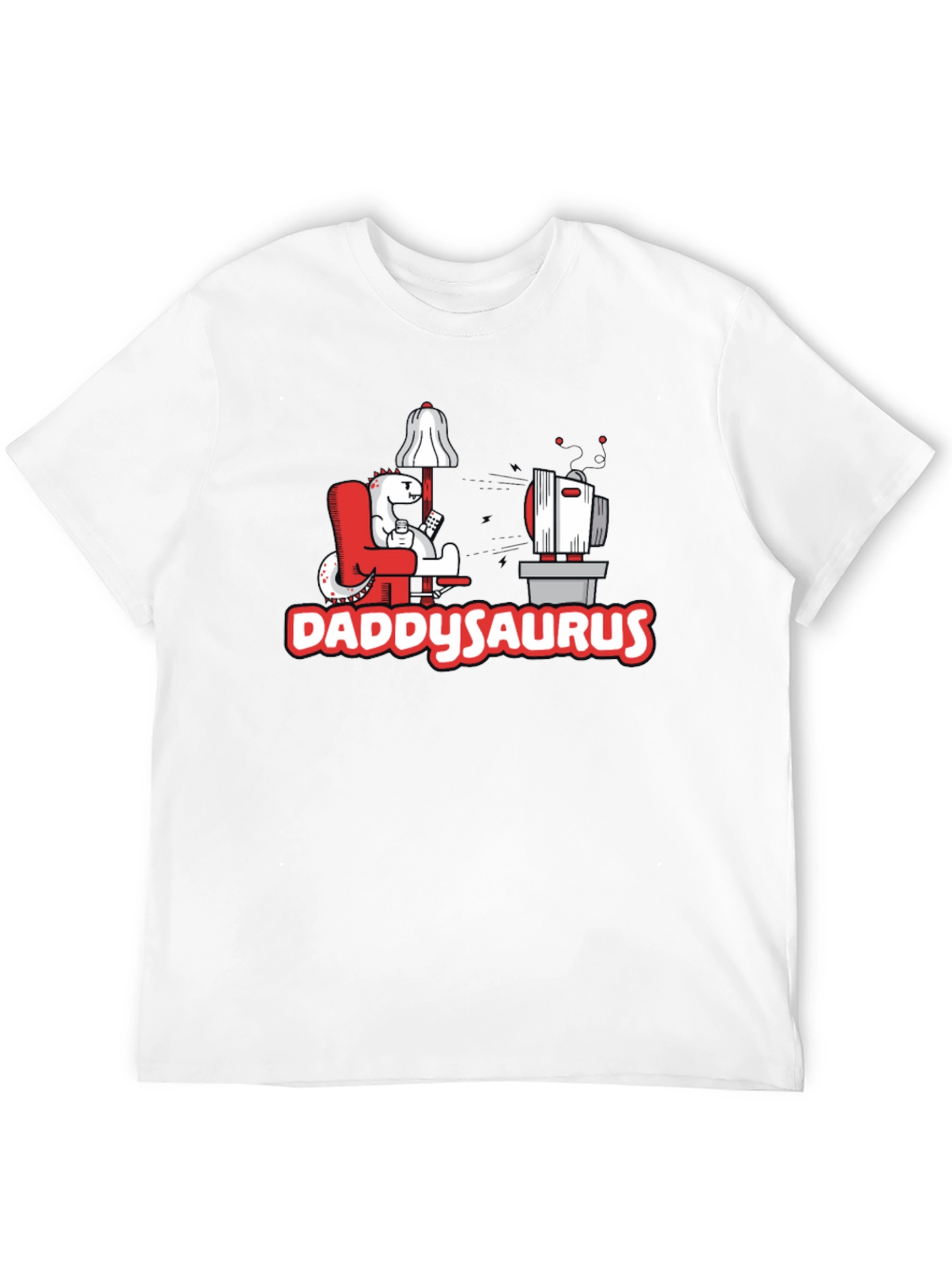 DaddySaurus T-Shirt - Gamer Dad Dinosaur Tee