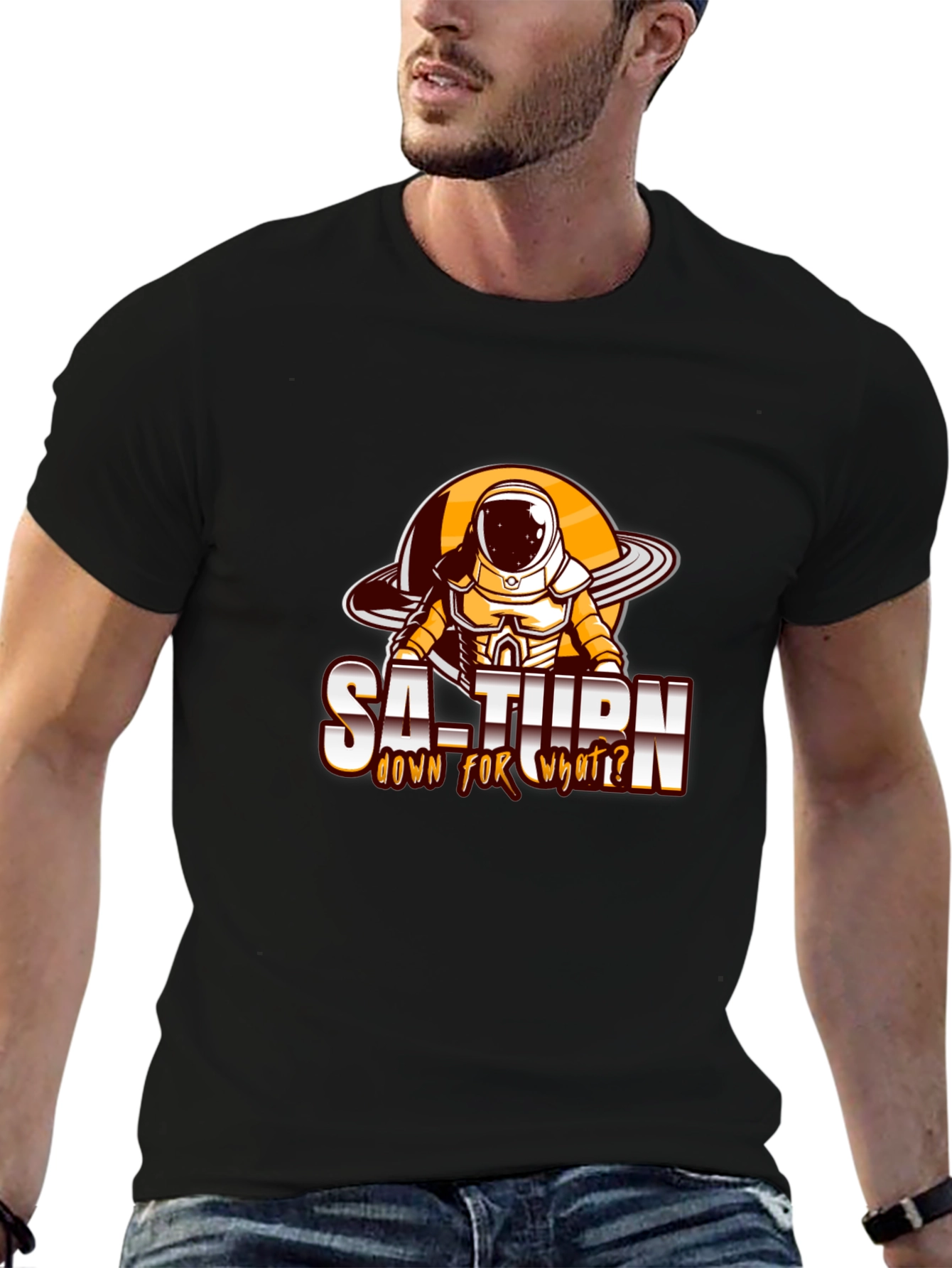 Saturn Astronaut Graphic Tee - Down for What?