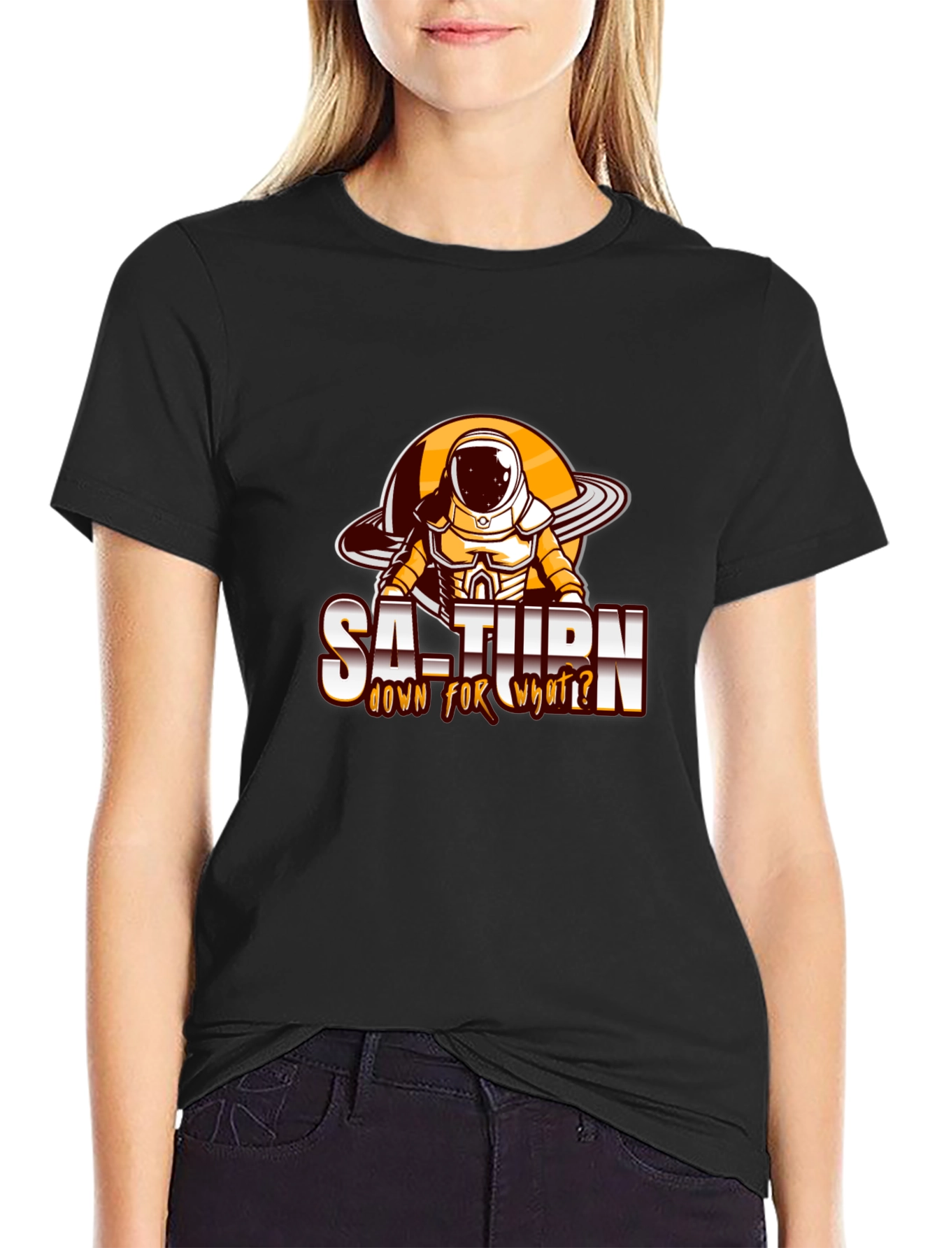 Saturn Astronaut Graphic Tee - Down for What?
