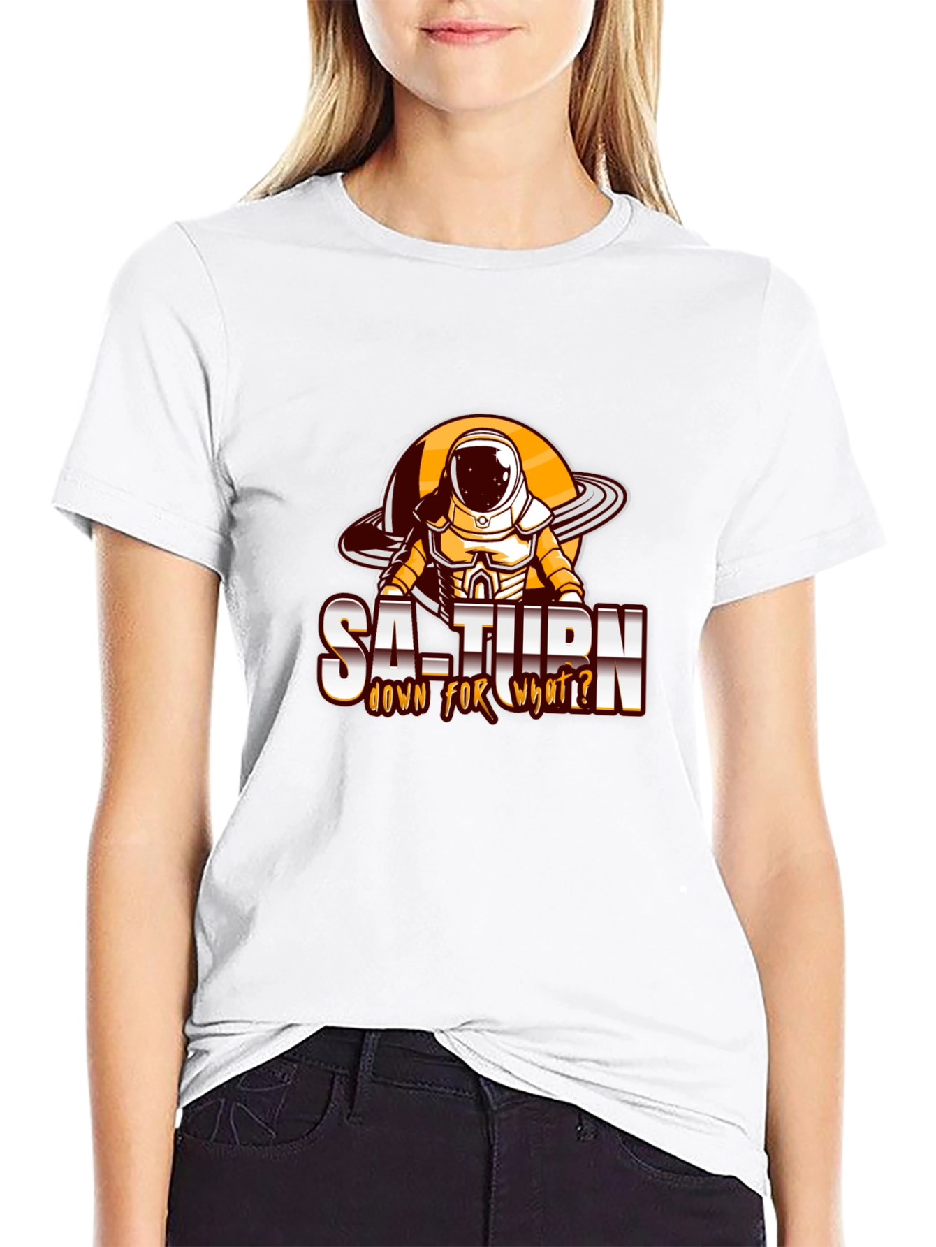 Saturn Astronaut Graphic Tee - Down for What?