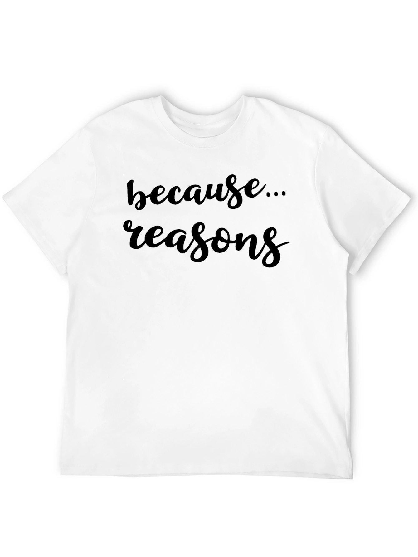 Reasons Mens Black T-Shirt - Casual & Comfortable