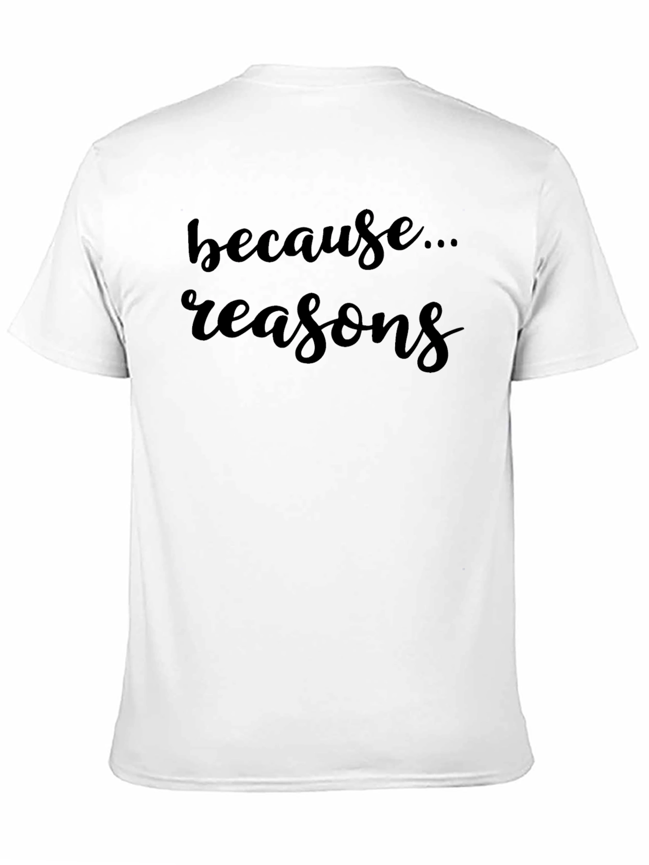 Reasons Mens Black T-Shirt - Casual & Comfortable