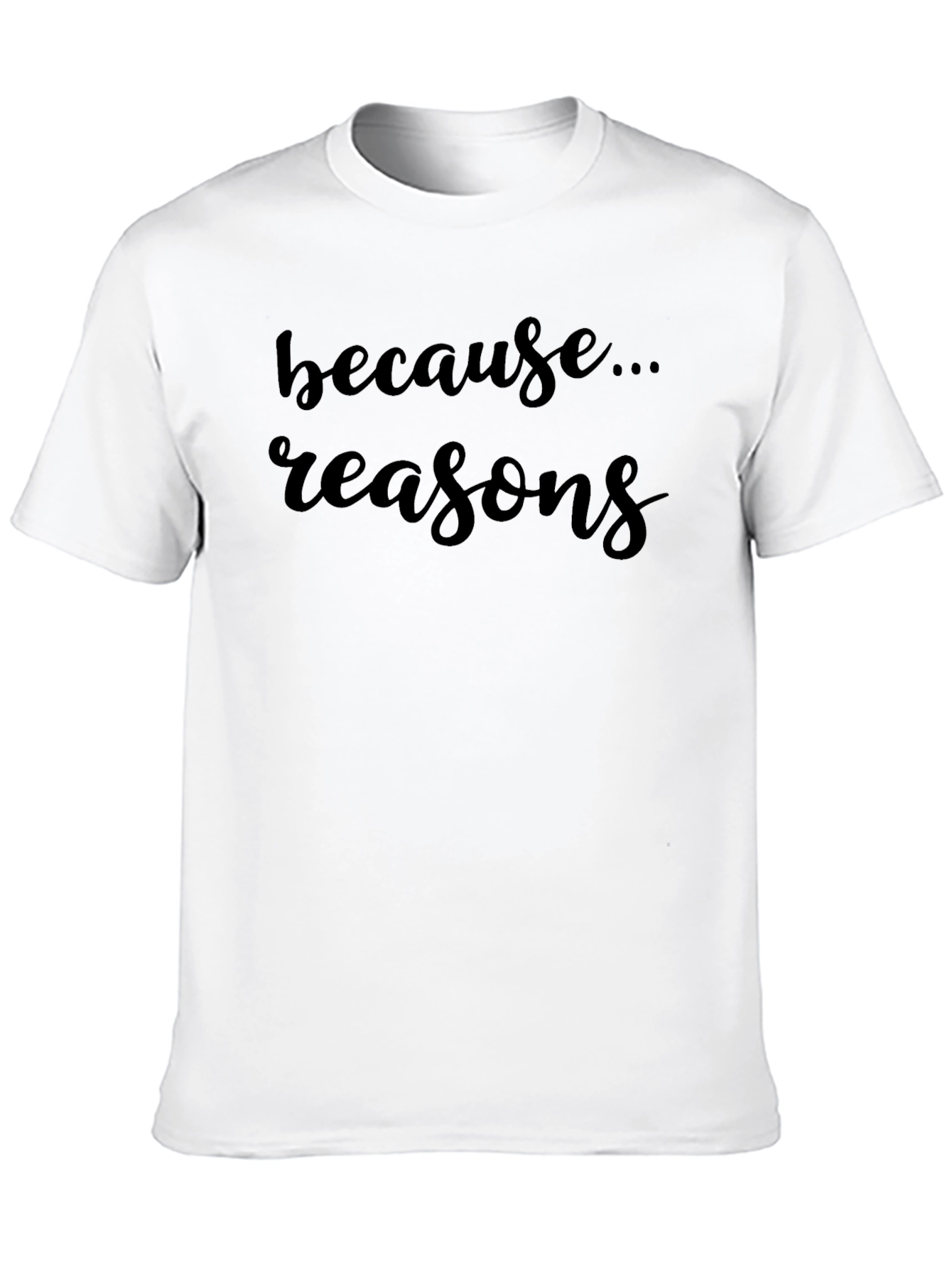 Reasons Mens Black T-Shirt - Casual & Comfortable