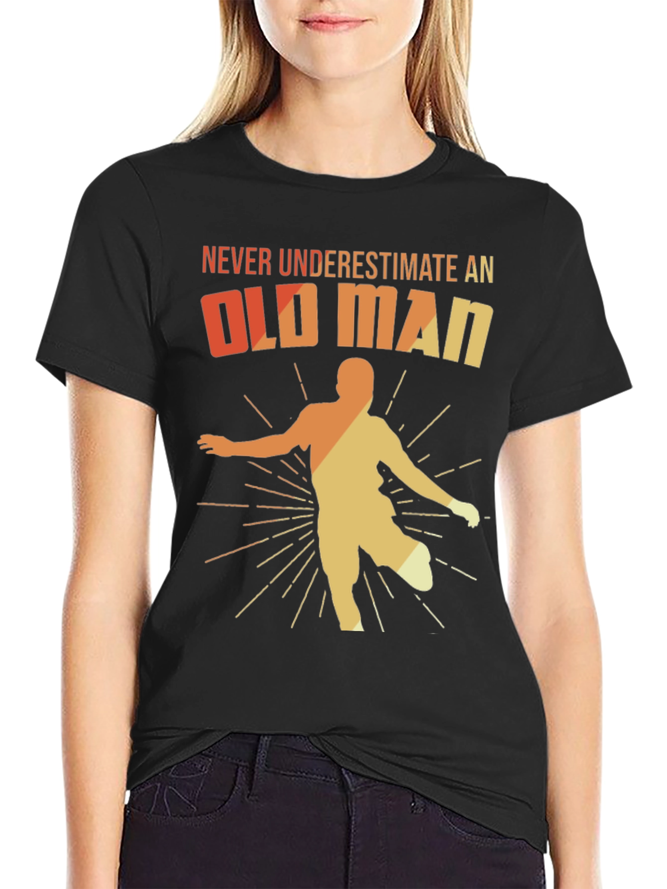 Never Underestimate an Old Man T-Shirt