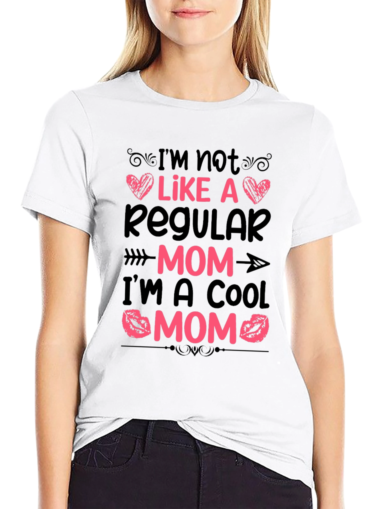Cool Mom Graphic Tee - Novelty Womens T-Shirt