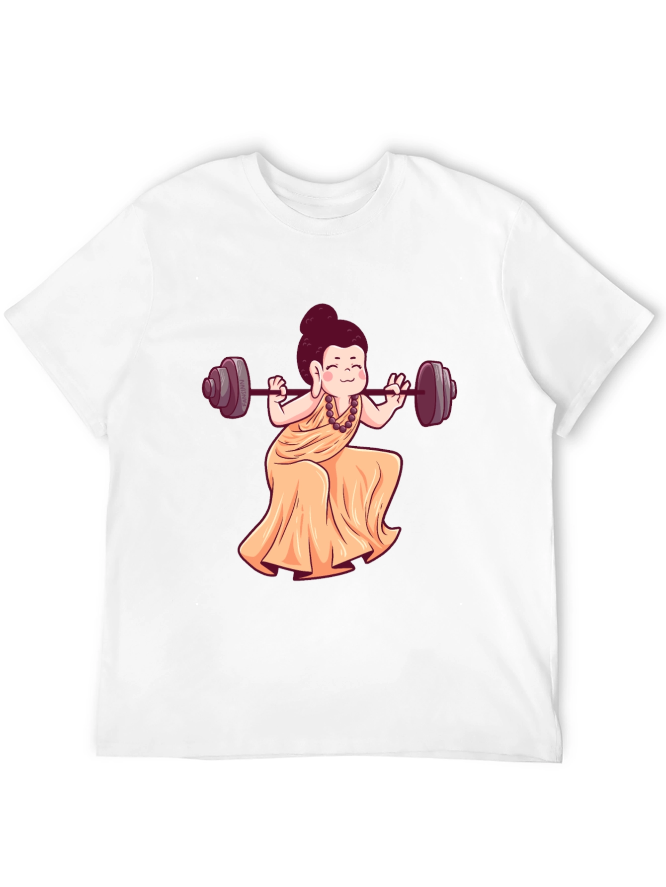 Buddha Barbell Black T-Shirt