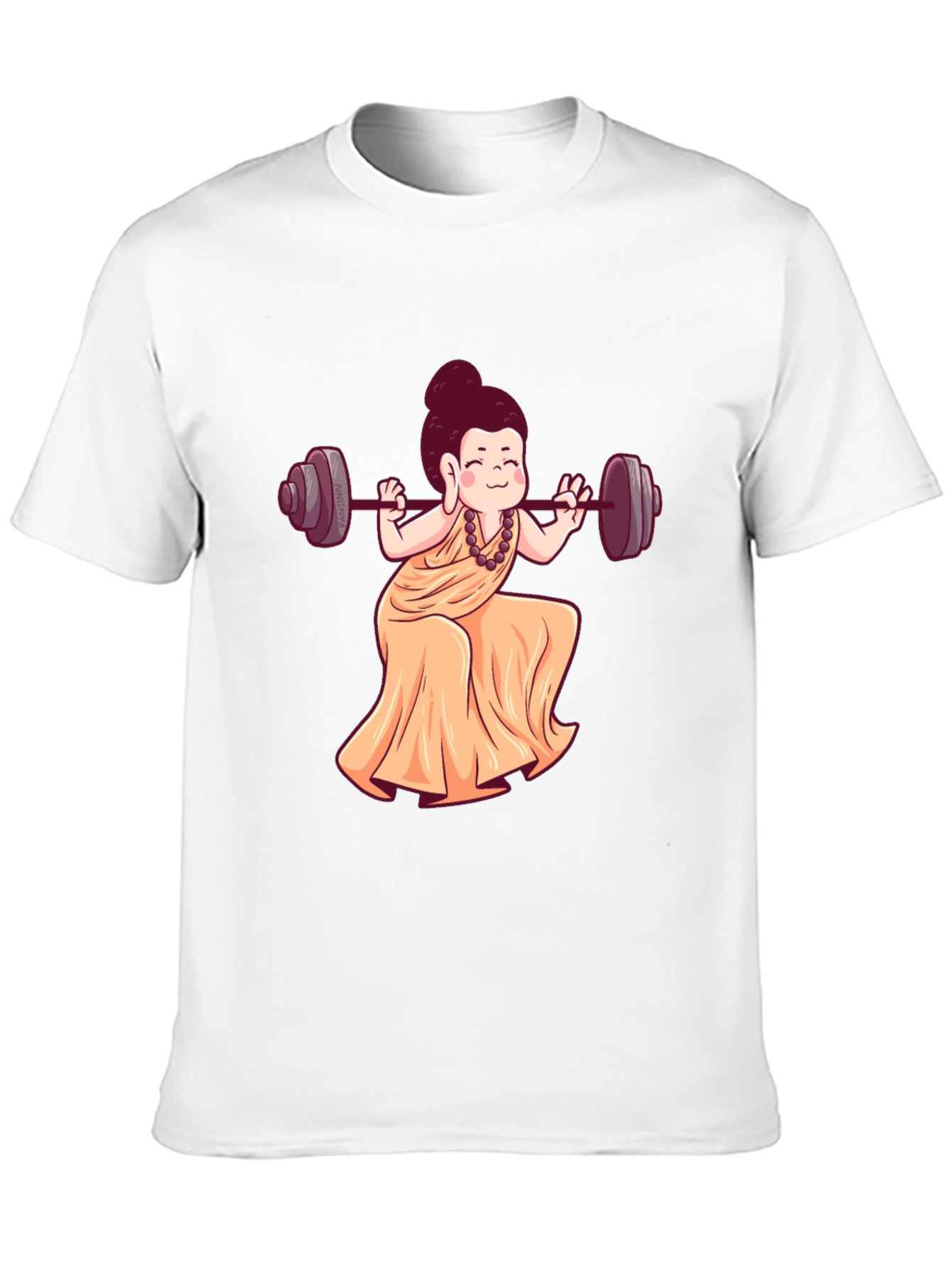 Buddha Barbell Black T-Shirt