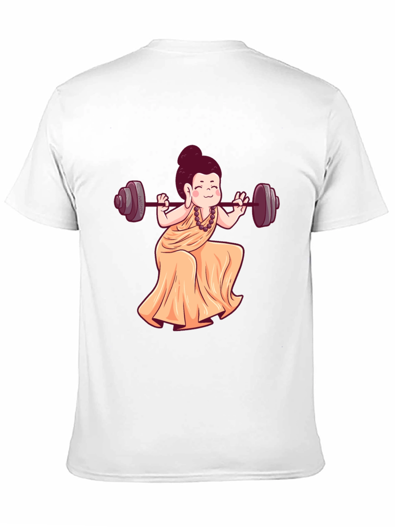 Buddha Barbell Black T-Shirt