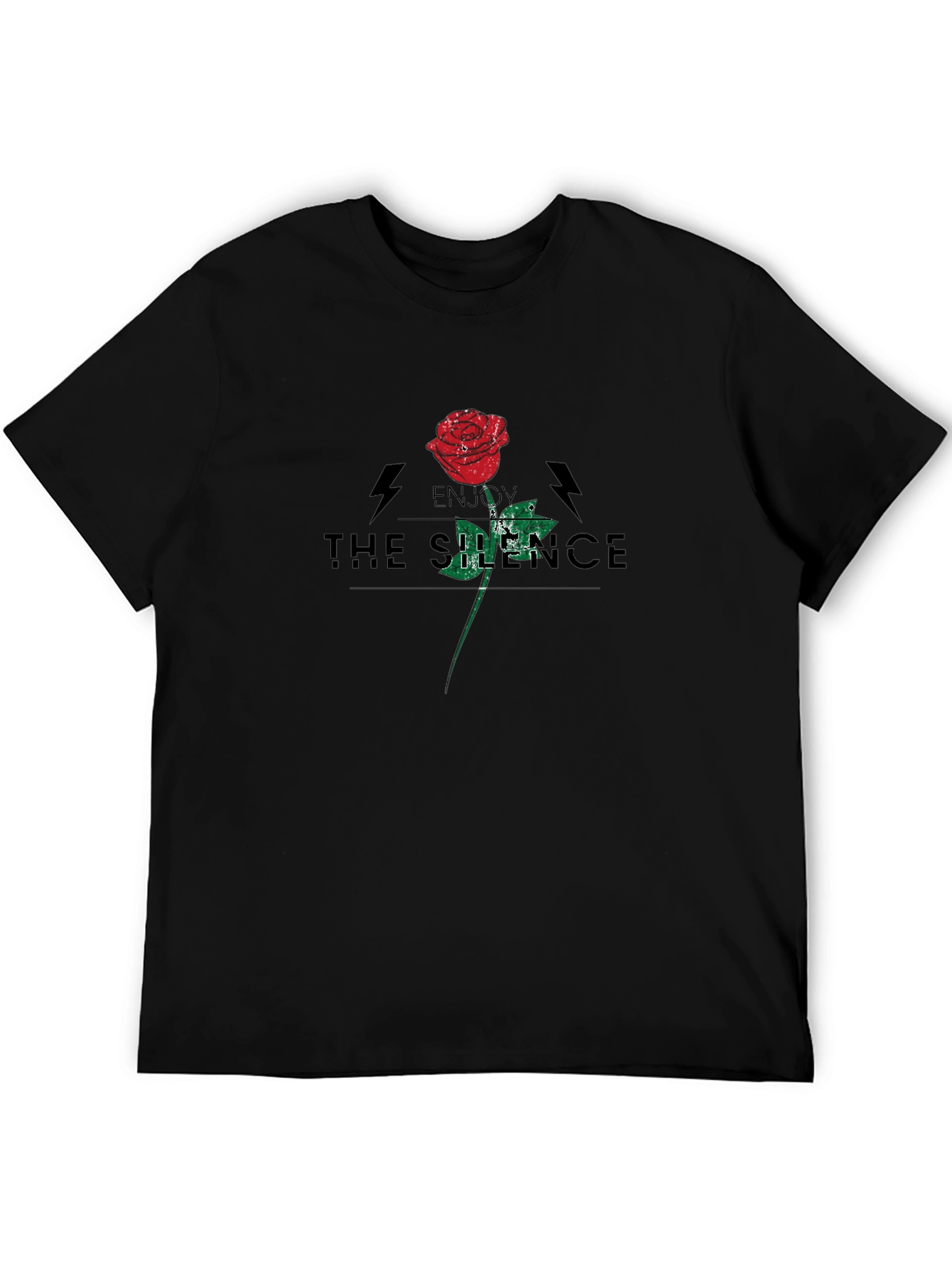 Enjoy The Silence Rose Graphic T-Shirt