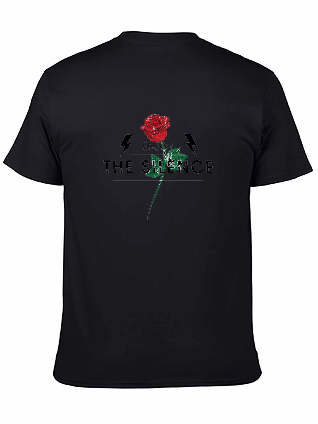 Enjoy The Silence Rose Graphic T-Shirt
