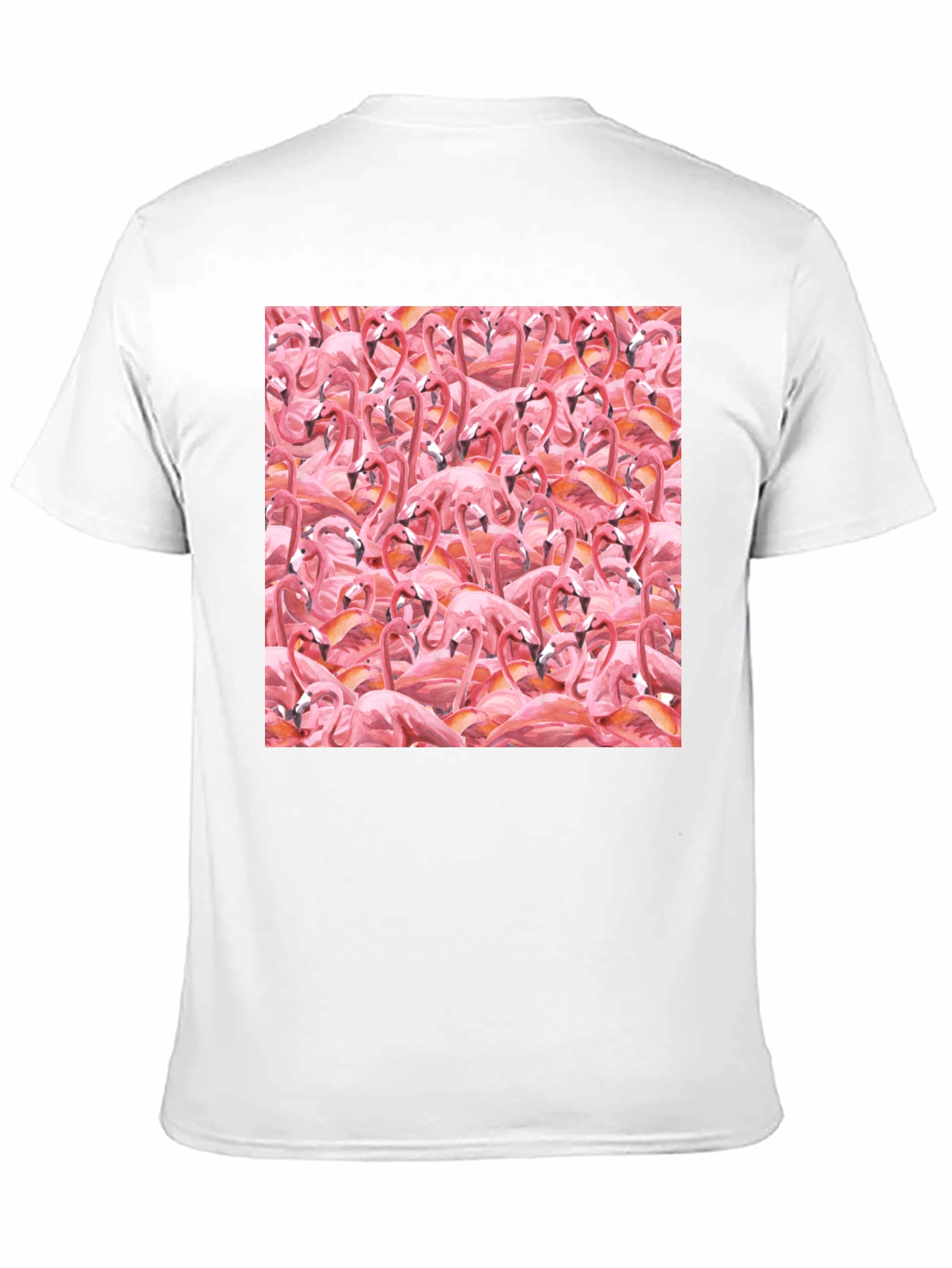 Flamingo Frenzy Tee - All-Over Print Graphic T-Shirt