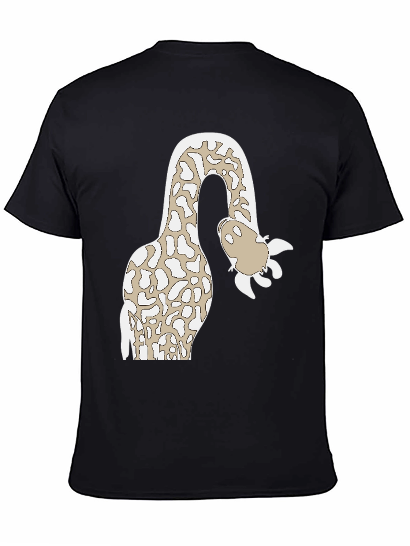 Giraffe Cartoon Graphic Tee - Quirky Animal Design