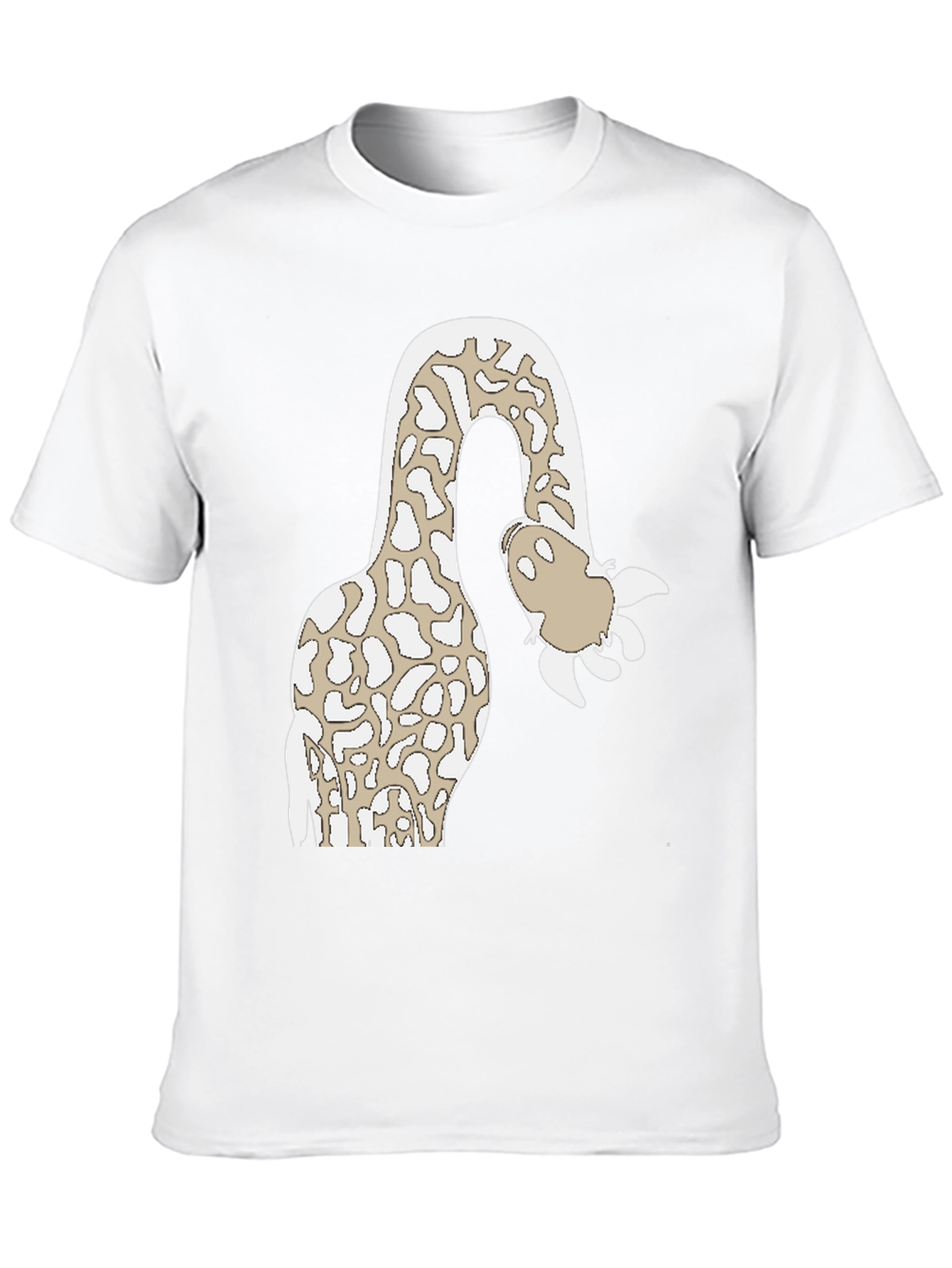 Giraffe Cartoon Graphic Tee - Quirky Animal Design