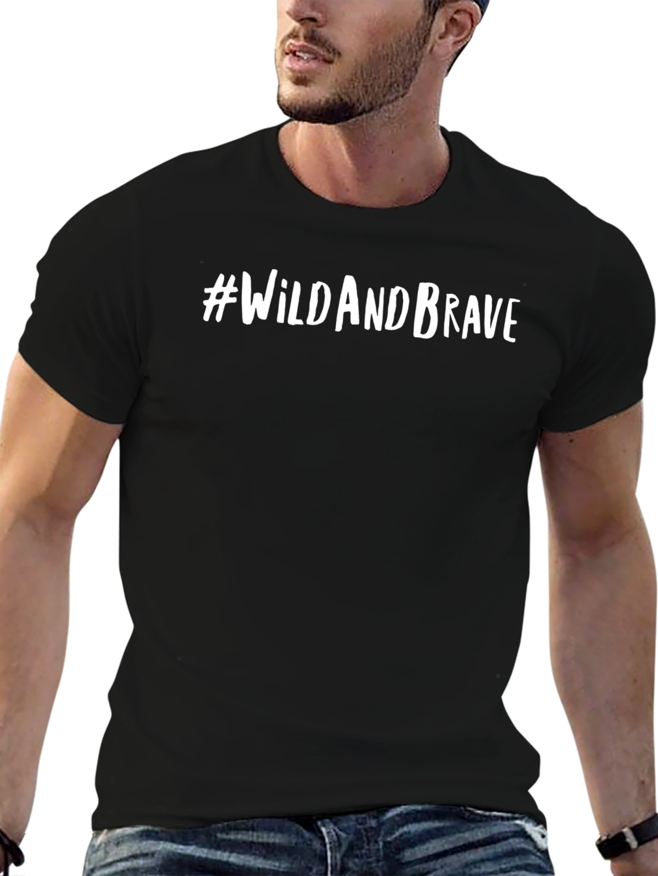 Wild and Brave Graphic Tee - Black