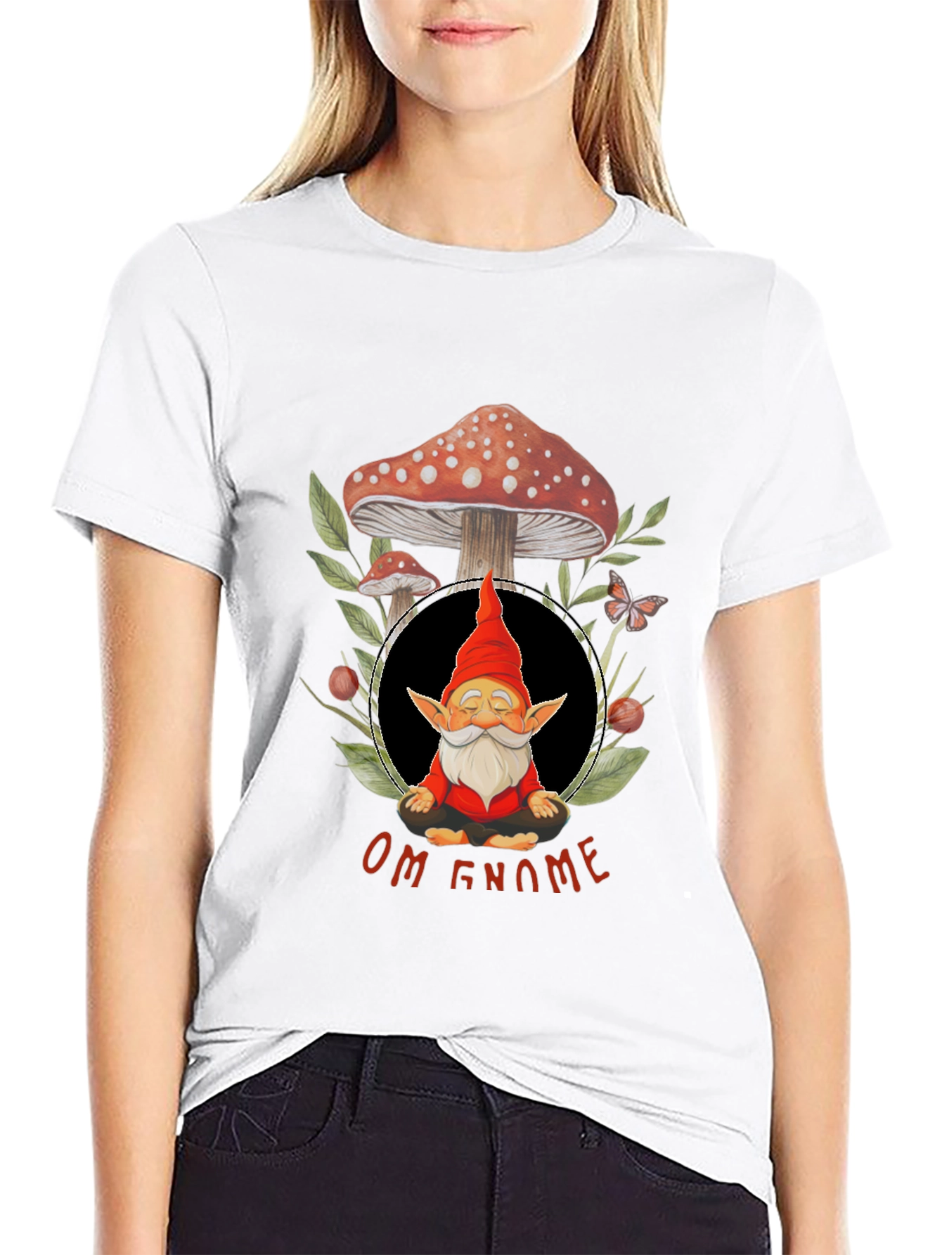 Om Gnome Meditation T-Shirt