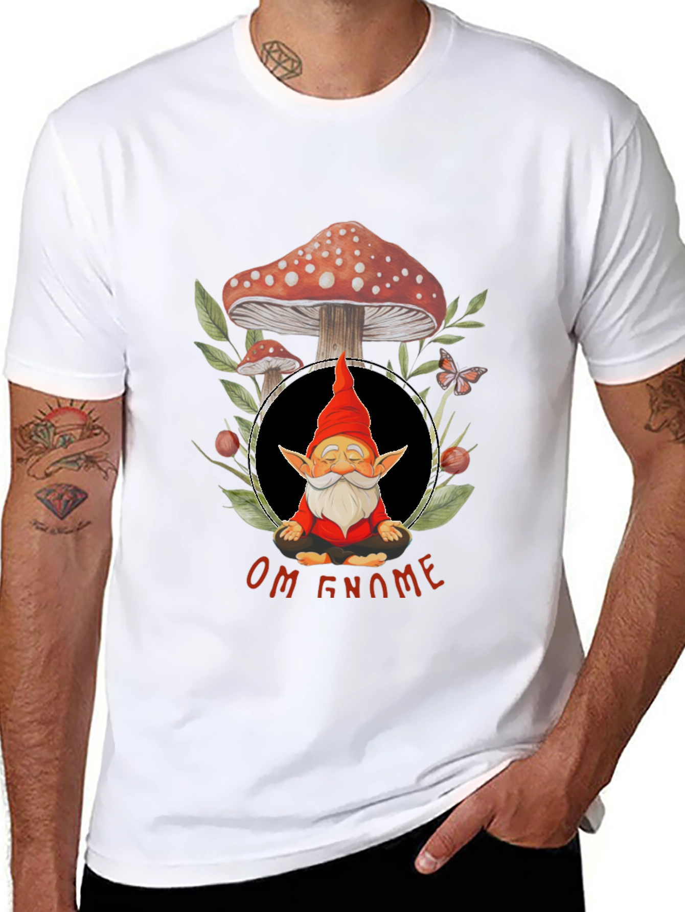 Om Gnome Meditation T-Shirt