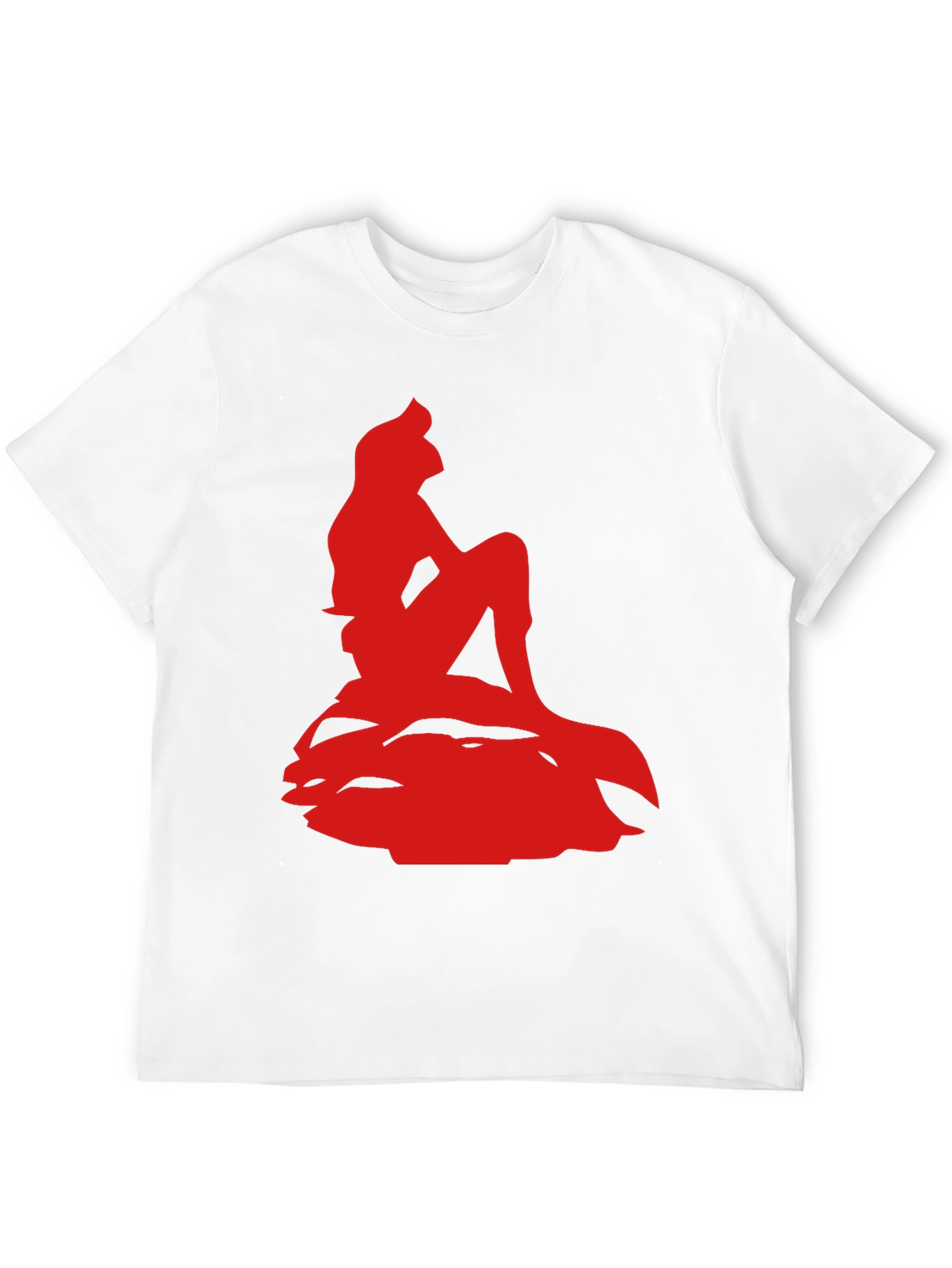 Ariel Silhouette Graphic Tee - Black Cotton Blend