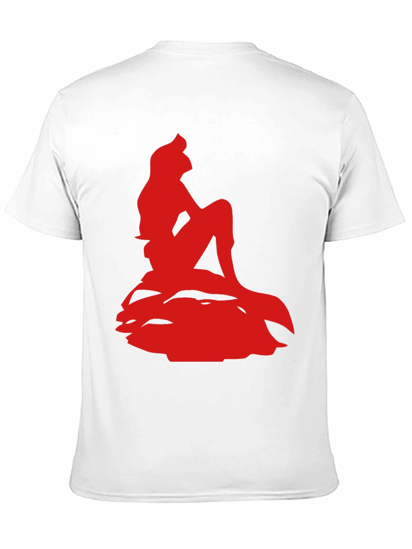 Ariel Silhouette Graphic Tee - Black Cotton Blend