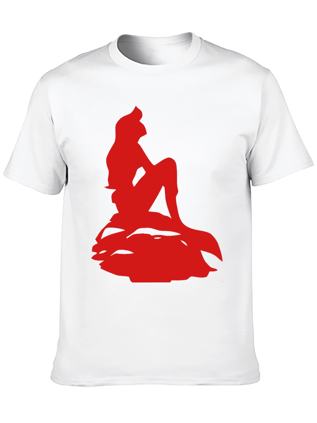 Ariel Silhouette Graphic Tee - Black Cotton Blend