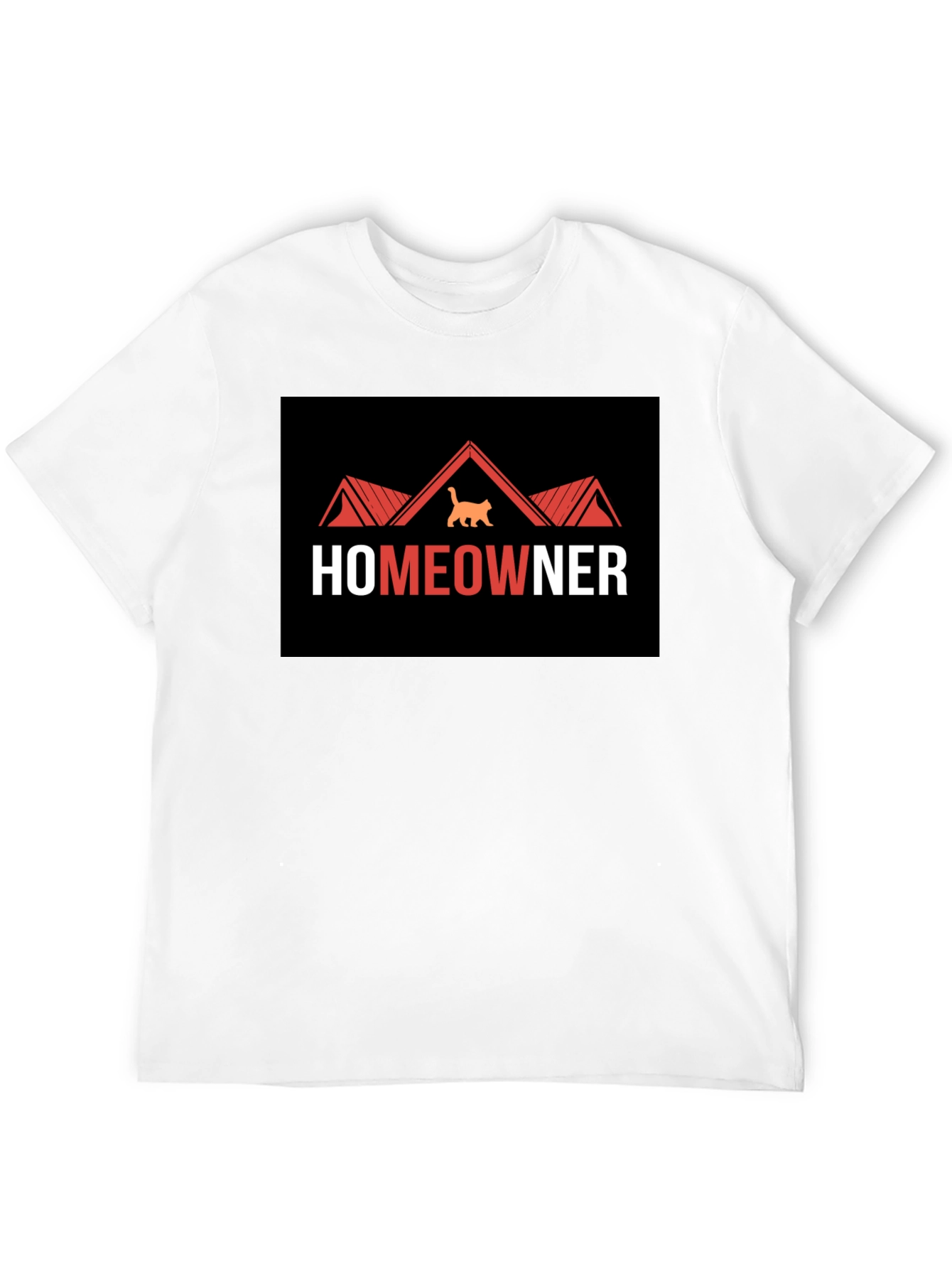 Homeowner Cat T-Shirt - Unique Graphic Tee