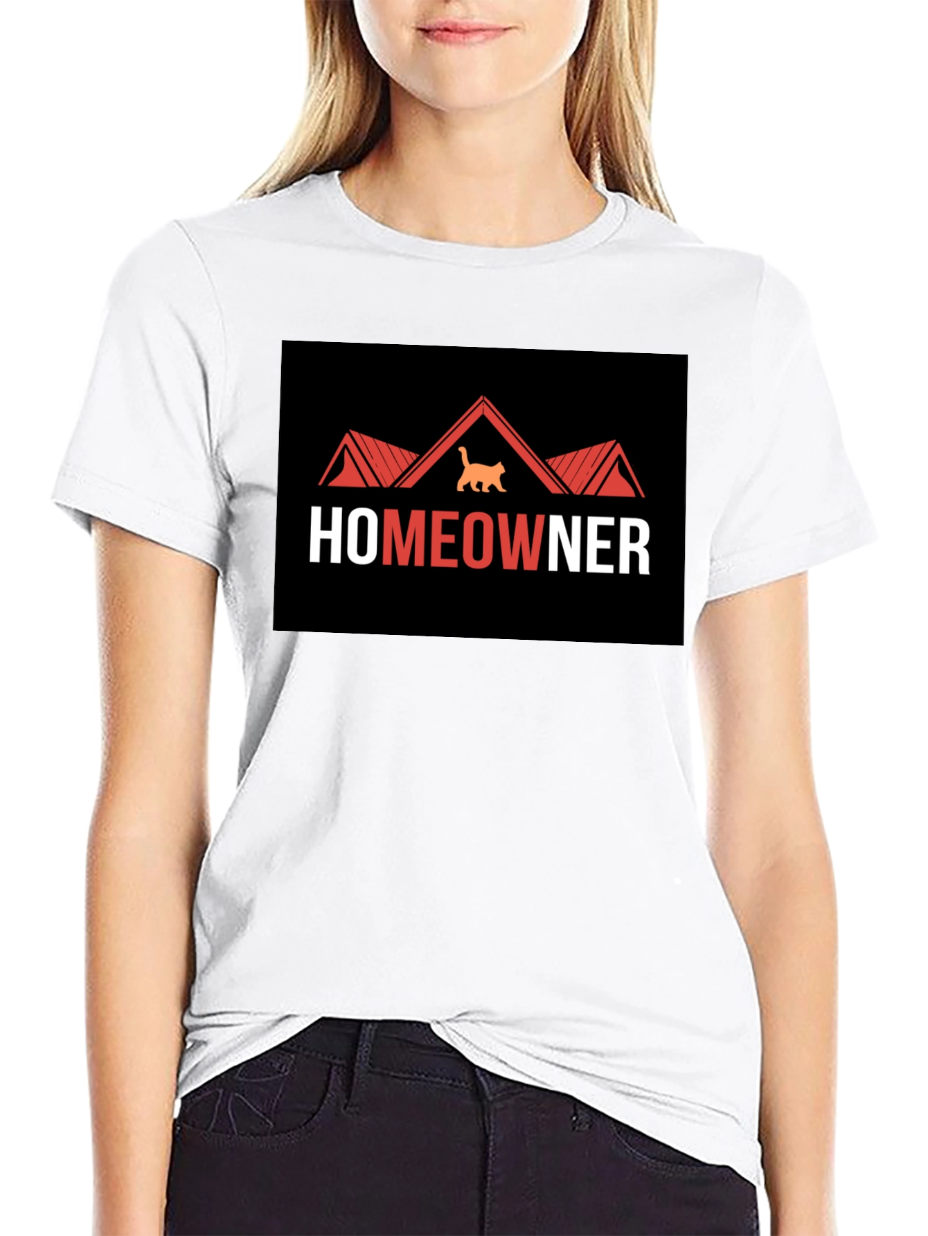 Homeowner Cat T-Shirt - Unique Graphic Tee