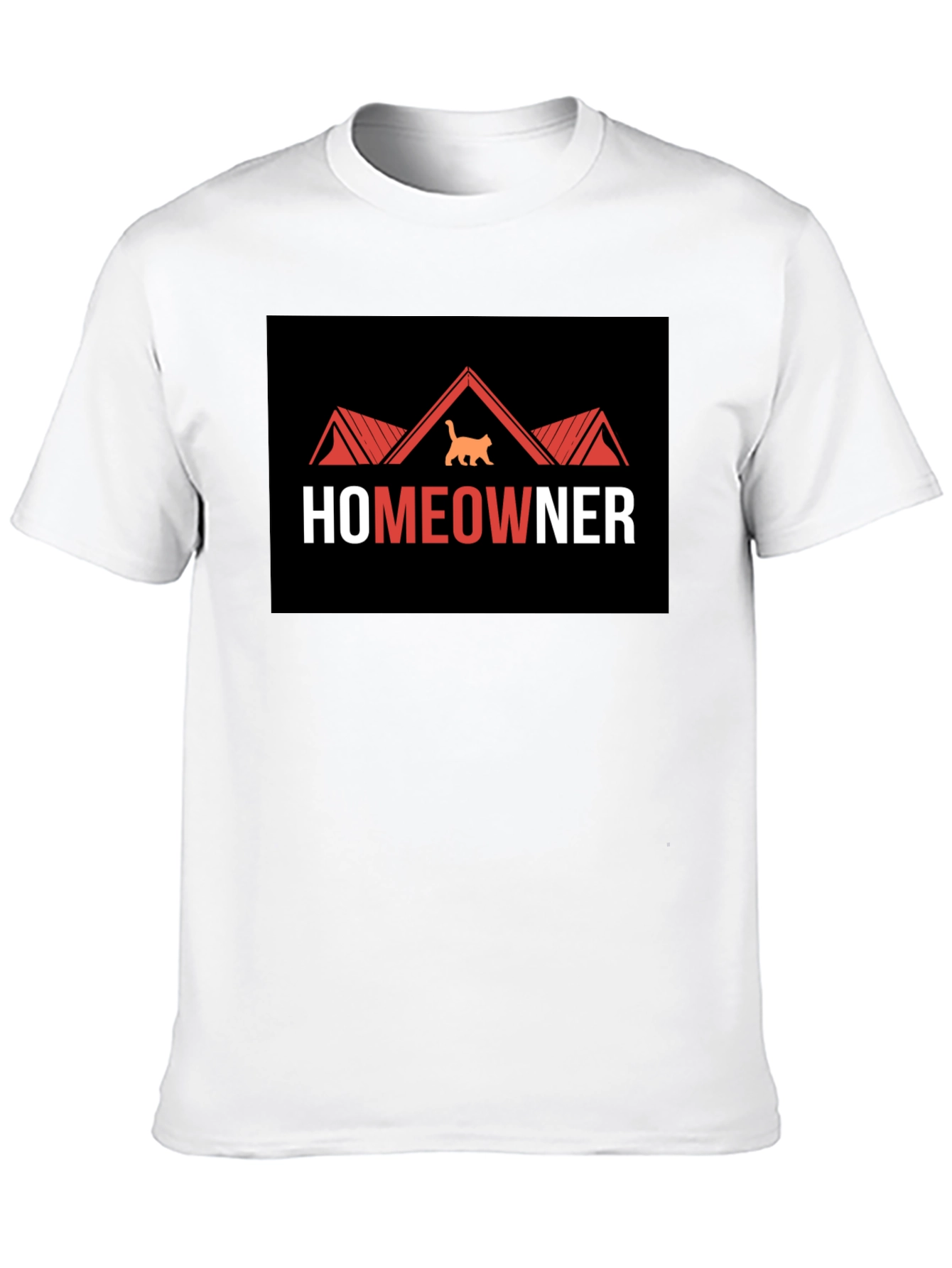 Homeowner Cat T-Shirt - Unique Graphic Tee