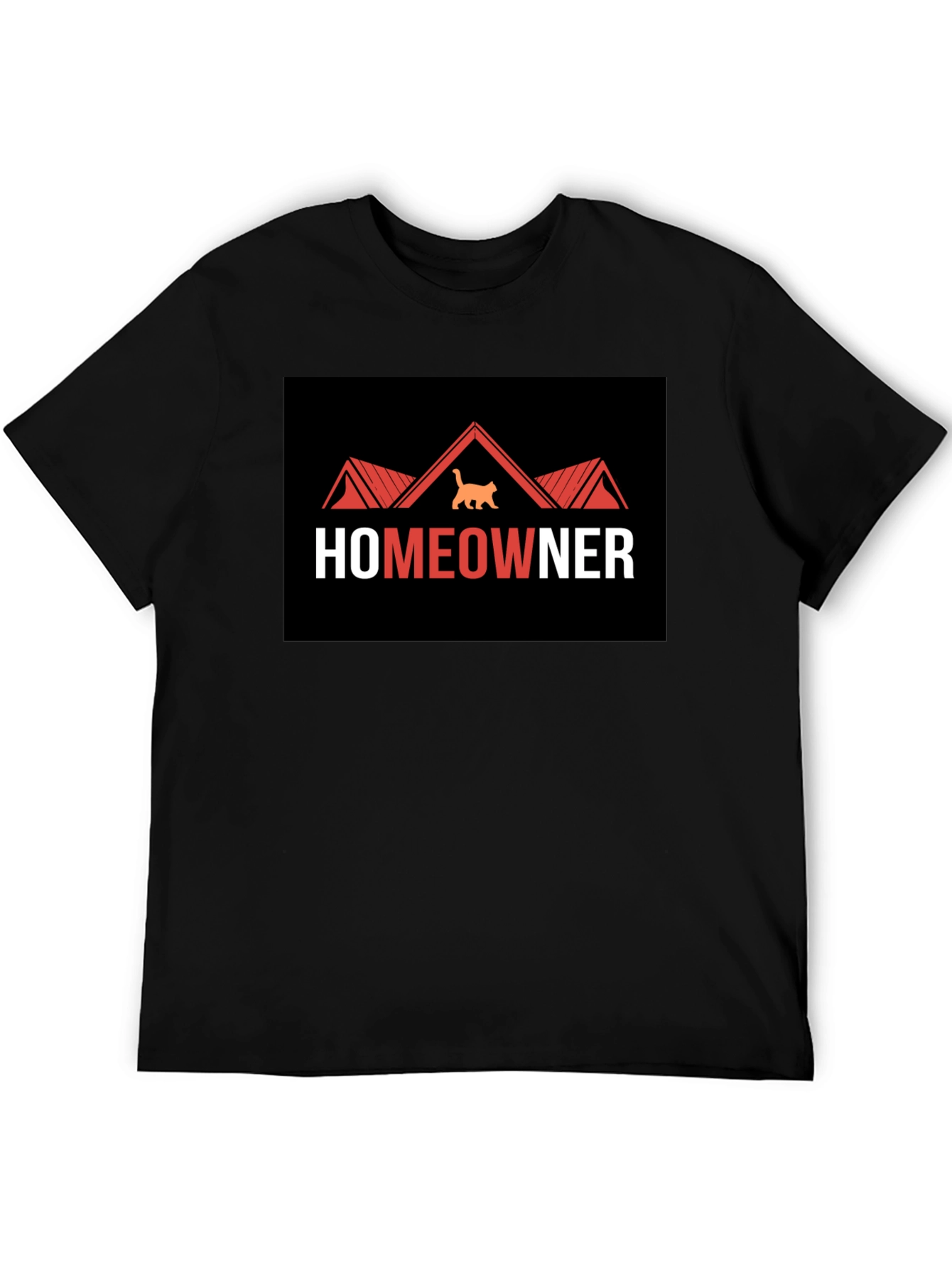 Homeowner Cat T-Shirt - Unique Graphic Tee