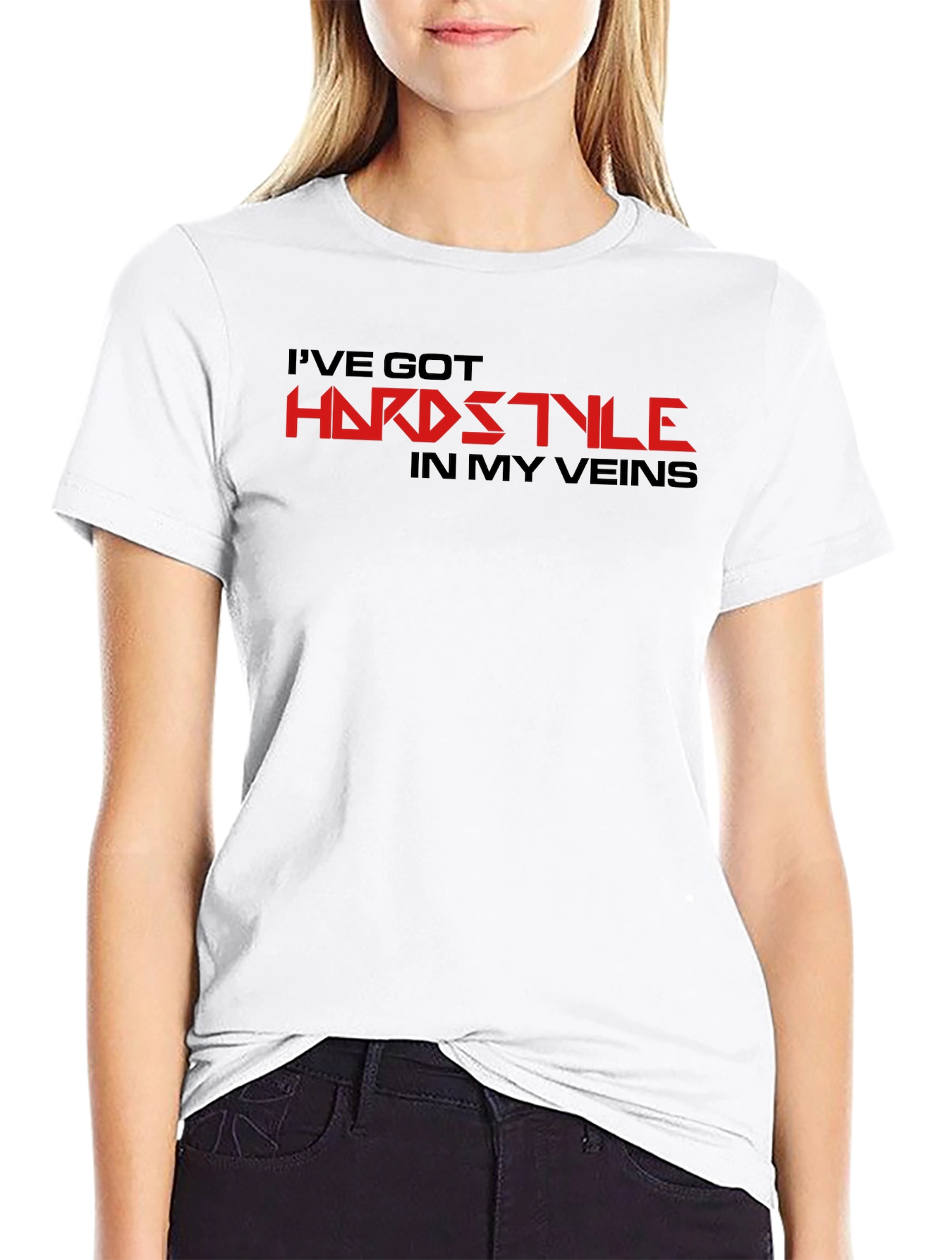 Hardstyle Graphic Tee - Black Cotton Comfort