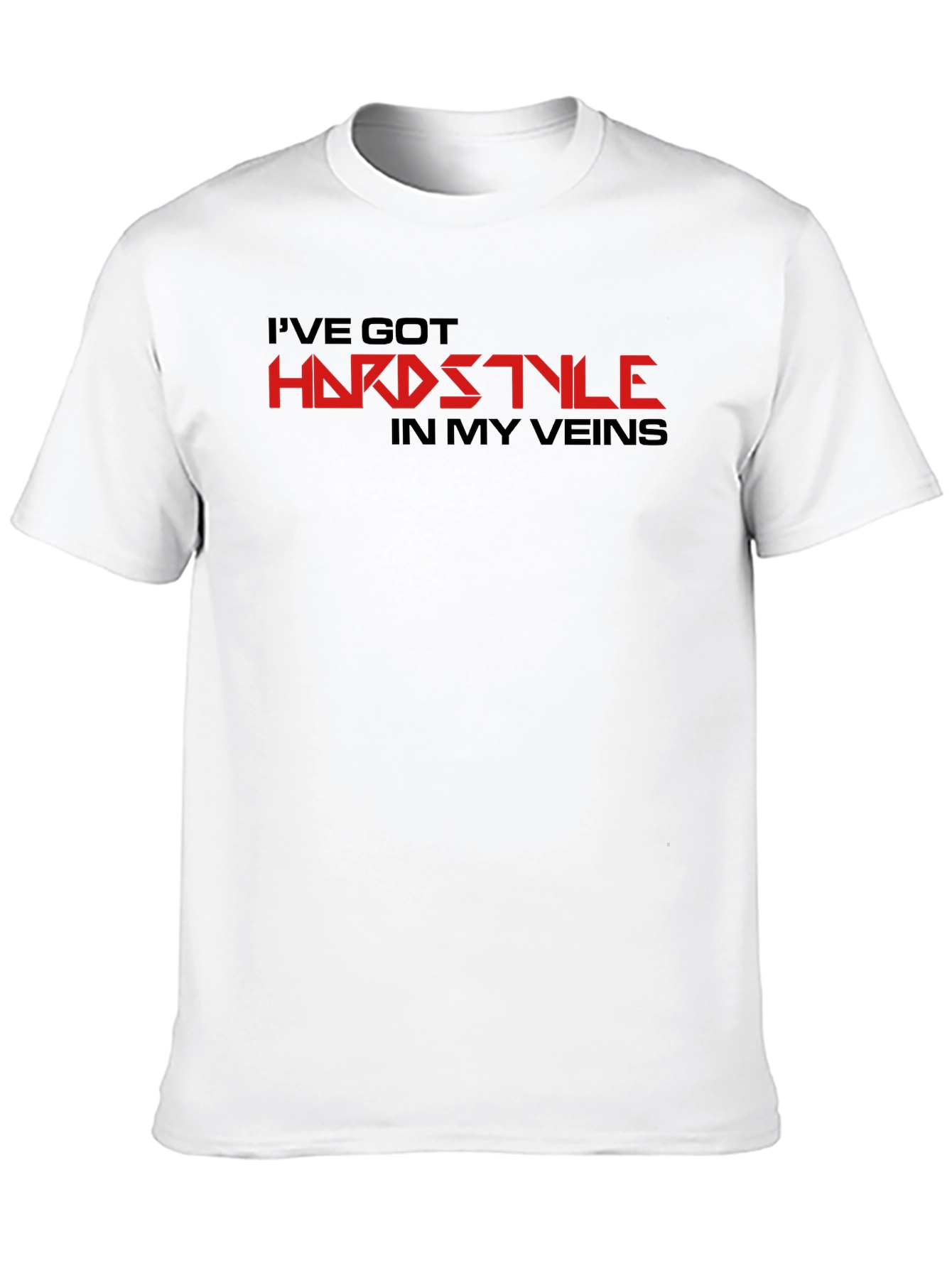 Hardstyle Graphic Tee - Black Cotton Comfort