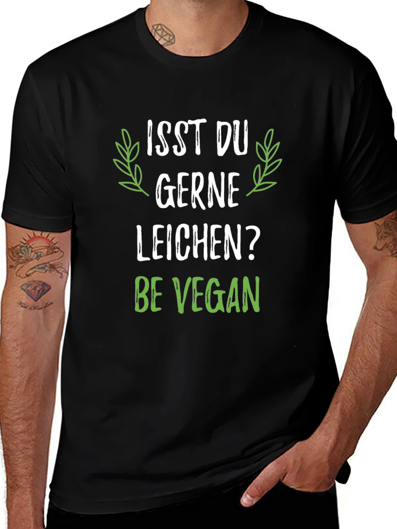 Vegan T-Shirt - Isst Du Gerne Leichen? Be Vegan