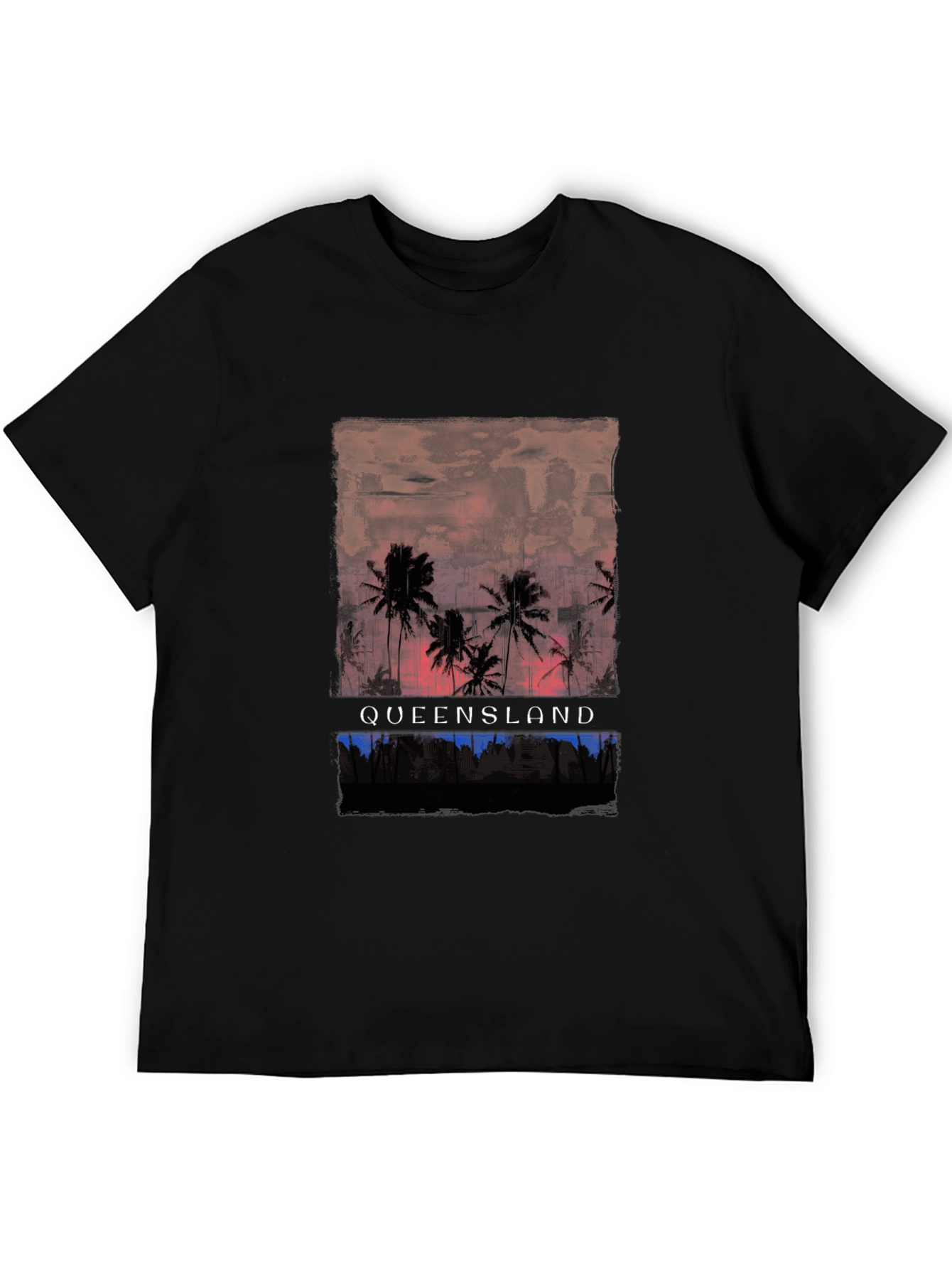 Queensland Palm T-Shirt - Sunset Design