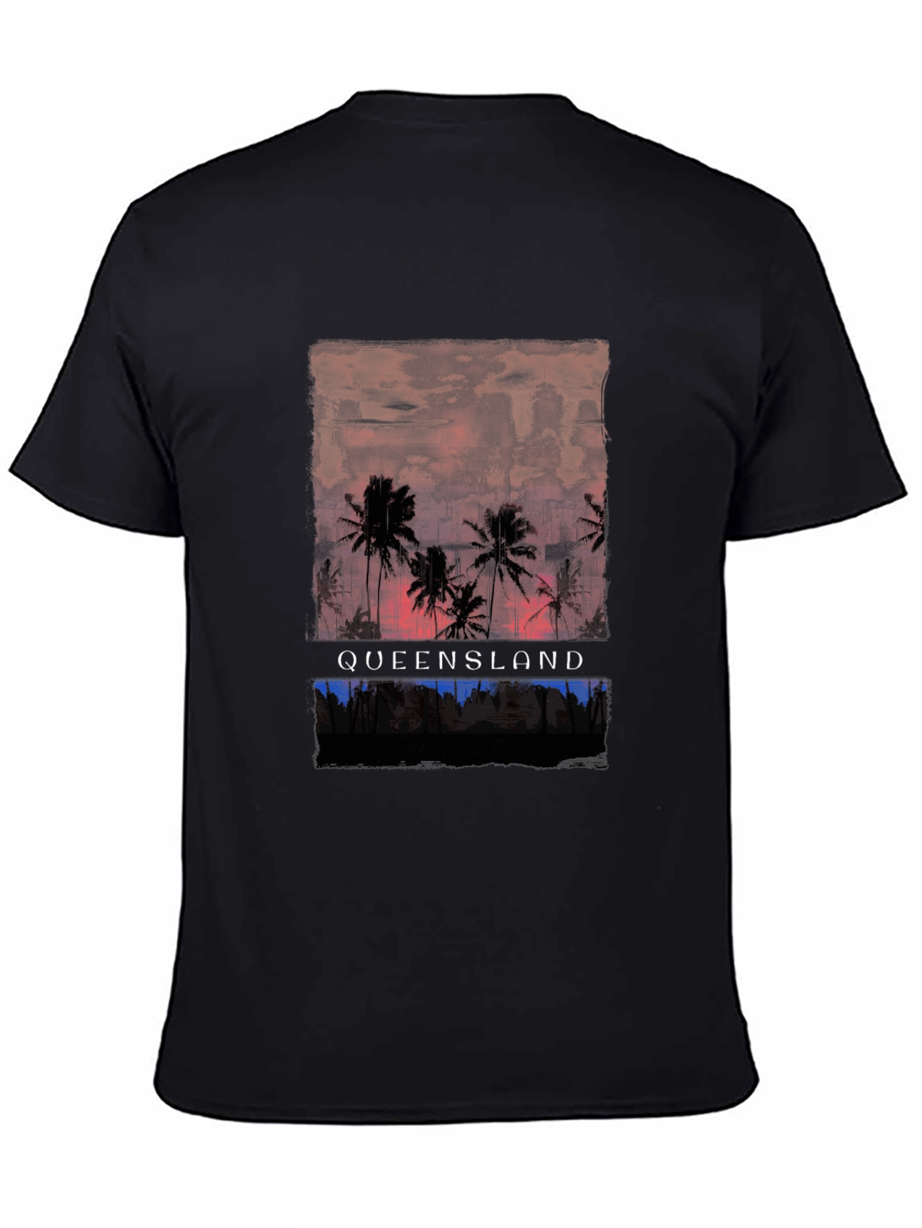 Queensland Palm T-Shirt - Sunset Design