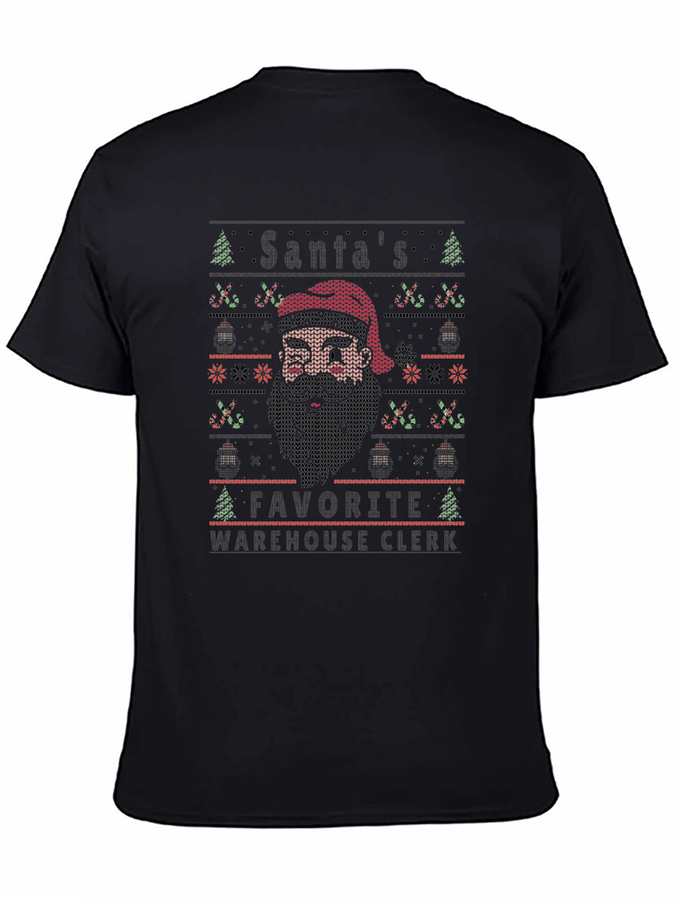 Santas Favorite Warehouse Clerk Ugly Christmas Sweater T-Shirt