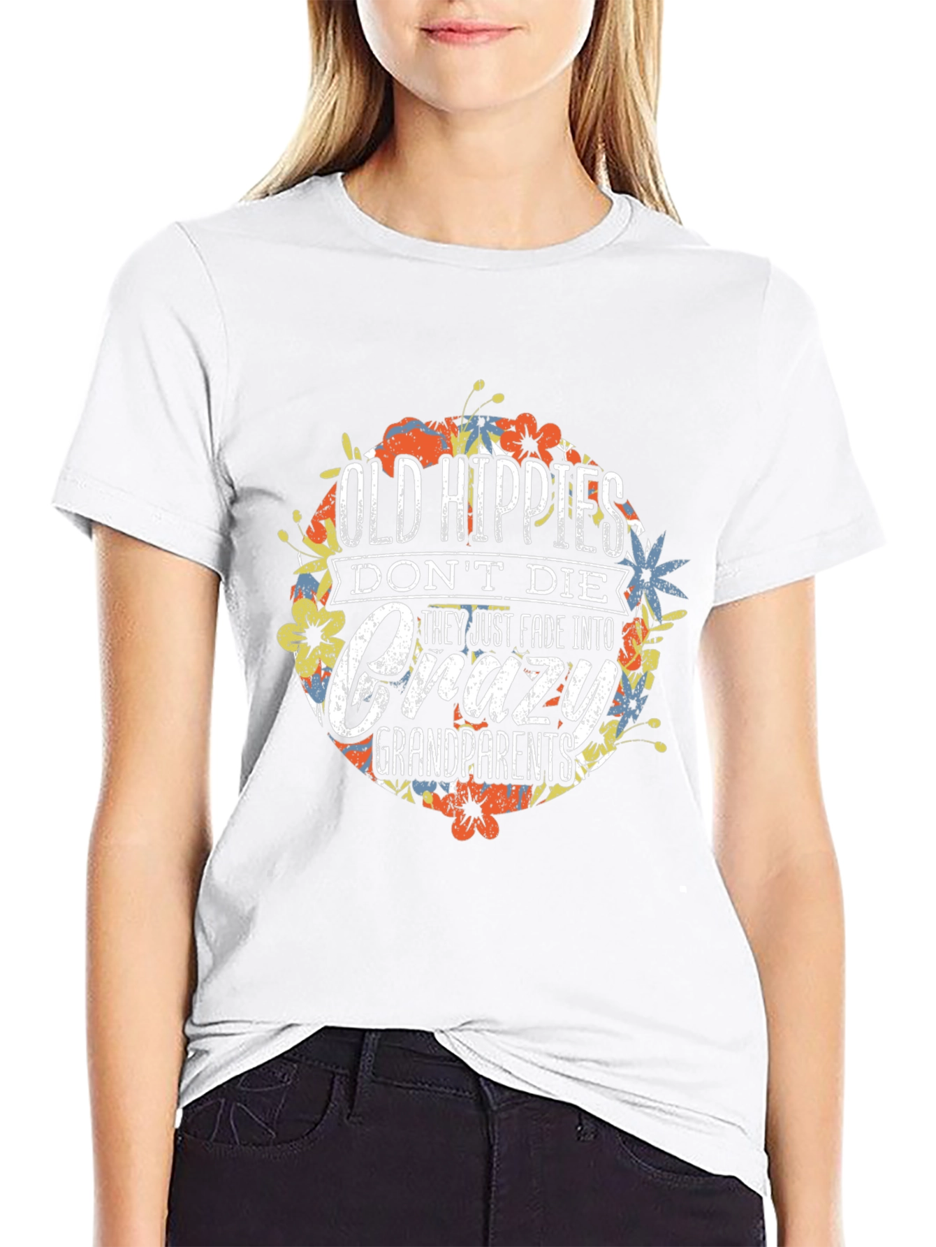 Old Hippies Crazy Grandparents Graphic T-Shirt