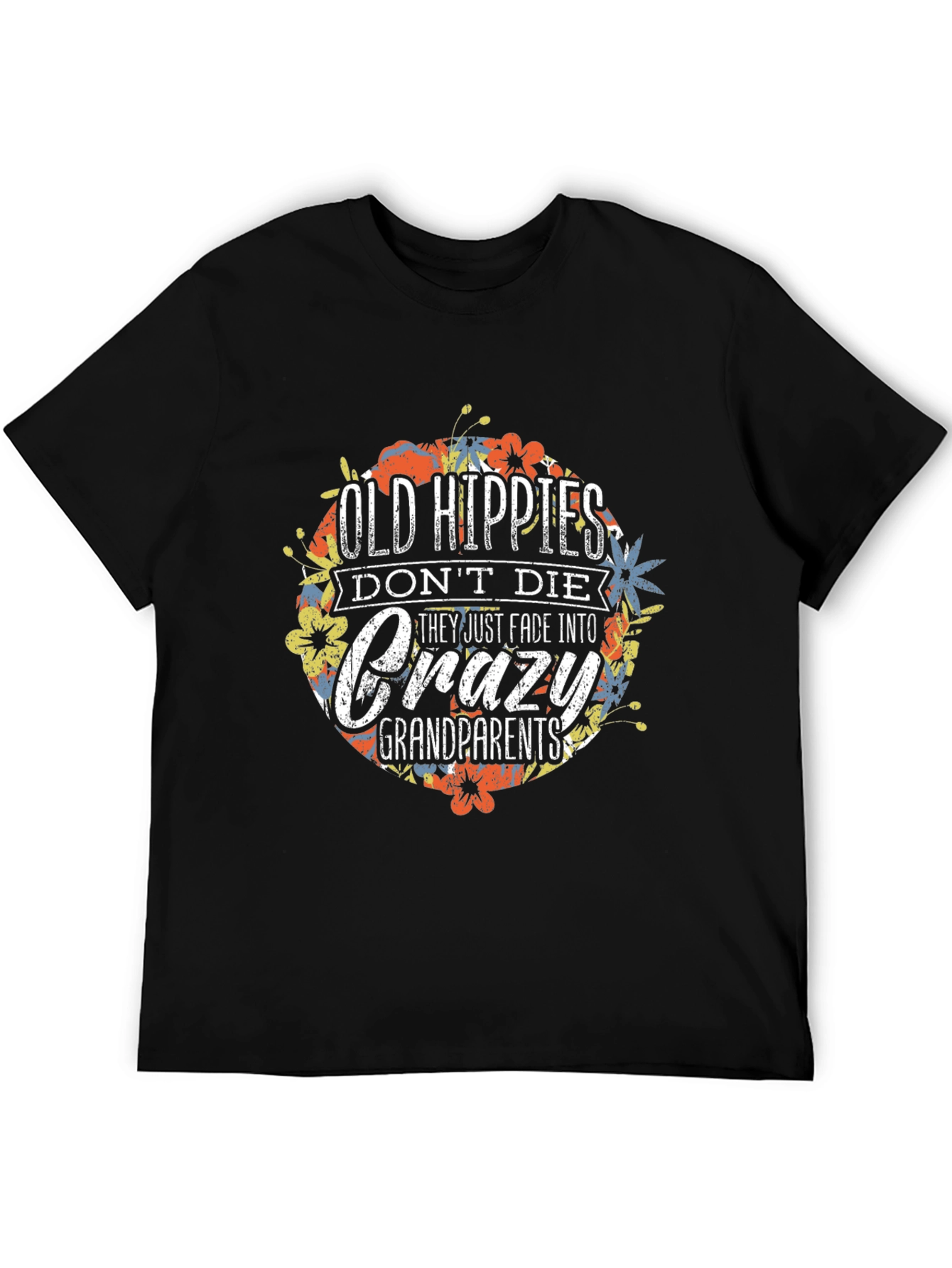 Old Hippies Crazy Grandparents Graphic T-Shirt