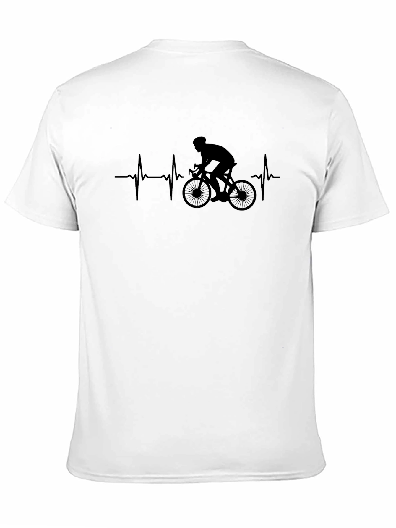 Cyclist Heartbeat Graphic Tee - Black