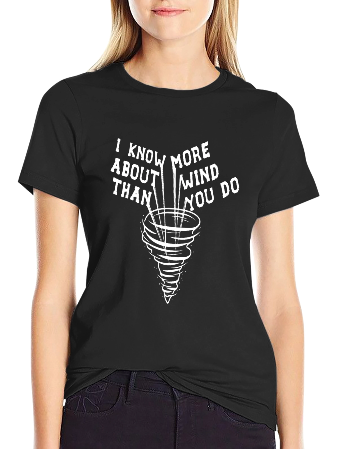 Funny Wind Expert Black T-Shirt