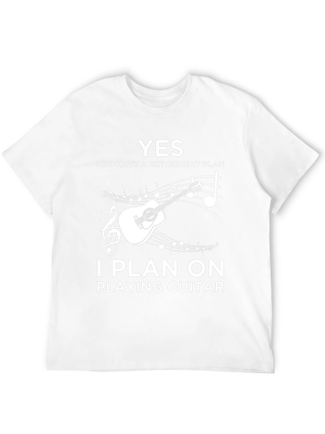 Funny Retirement Plan Guitar Player Graphic T-Shirt
