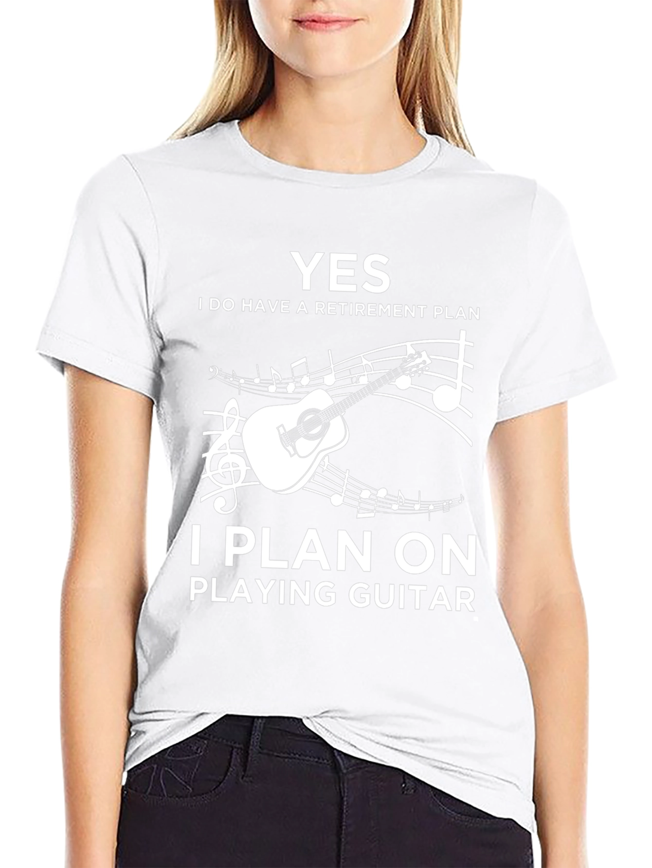 Funny Retirement Plan Guitar Player Graphic T-Shirt