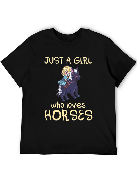Girl Who Loves Horses T-Shirt