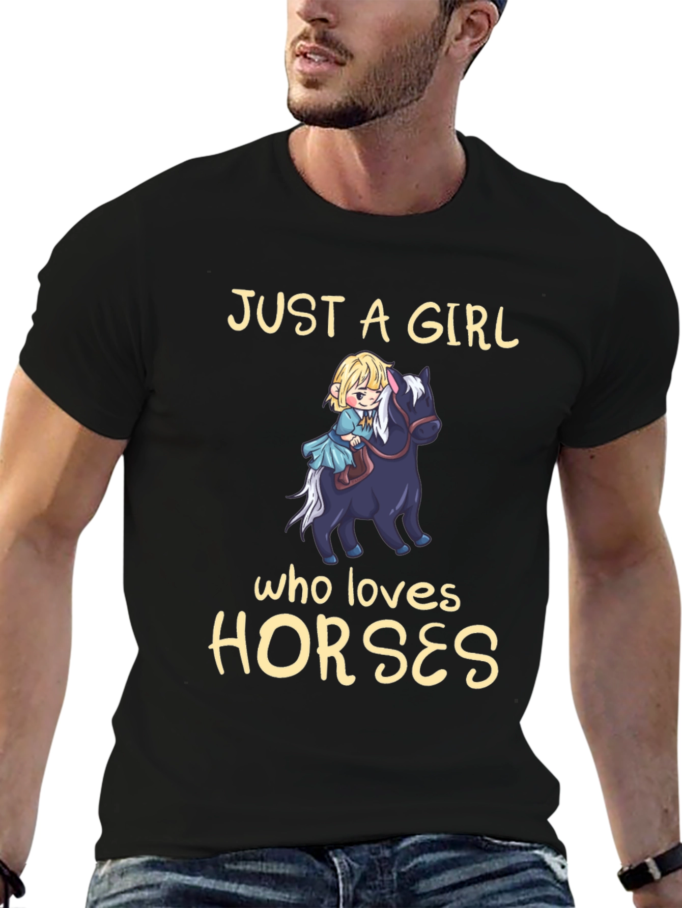 Girl Who Loves Horses T-Shirt