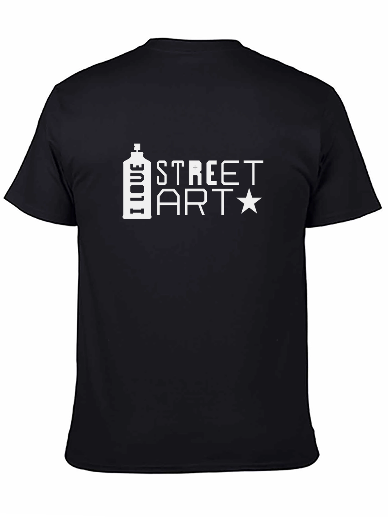 I Love Street Art Black T-Shirt